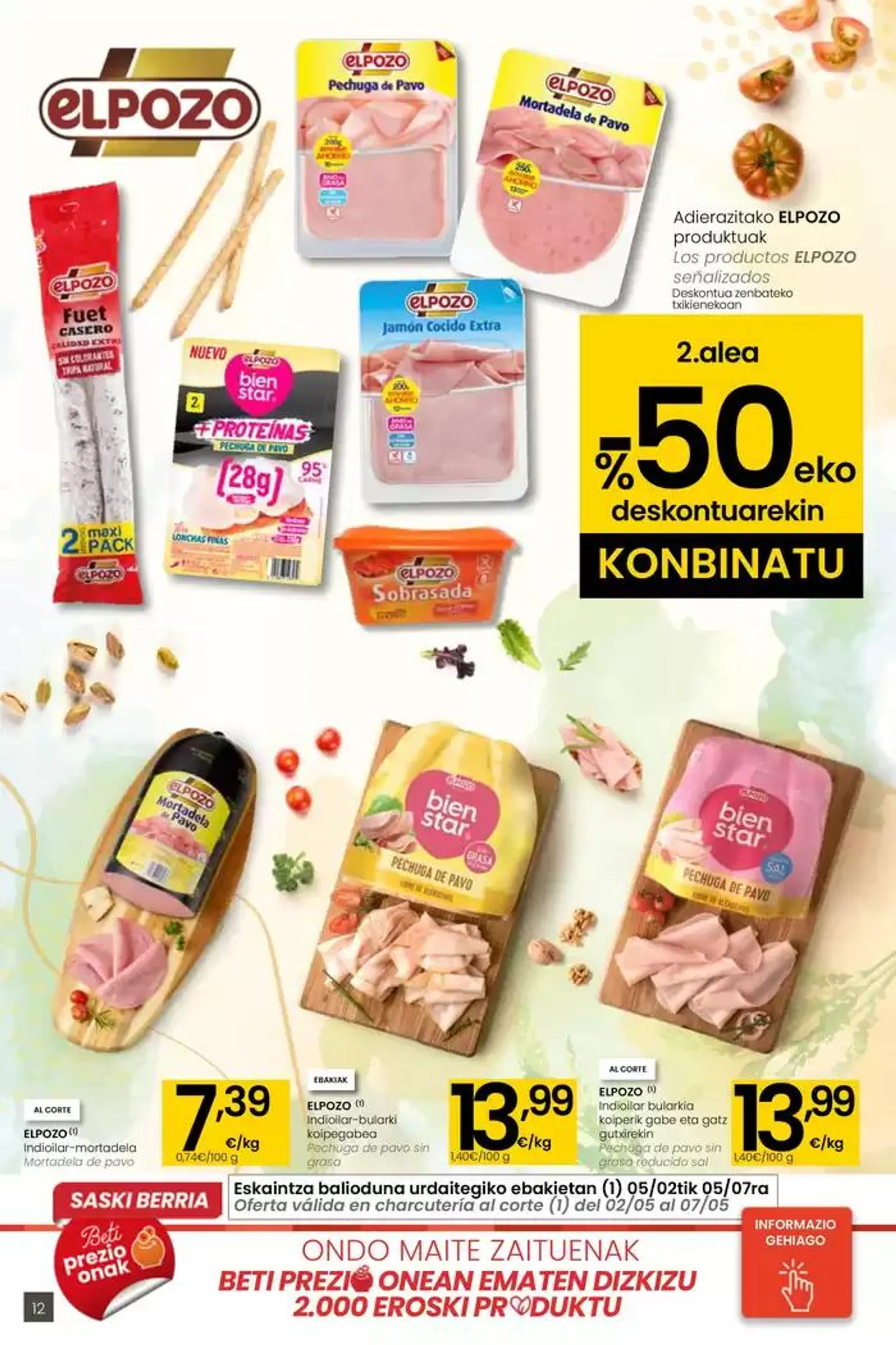 Catálogo de AUKERA OFERTA HIPERMERKATUAK EROSKI 2 de mayo al 13 de mayo 2025 - Página 12