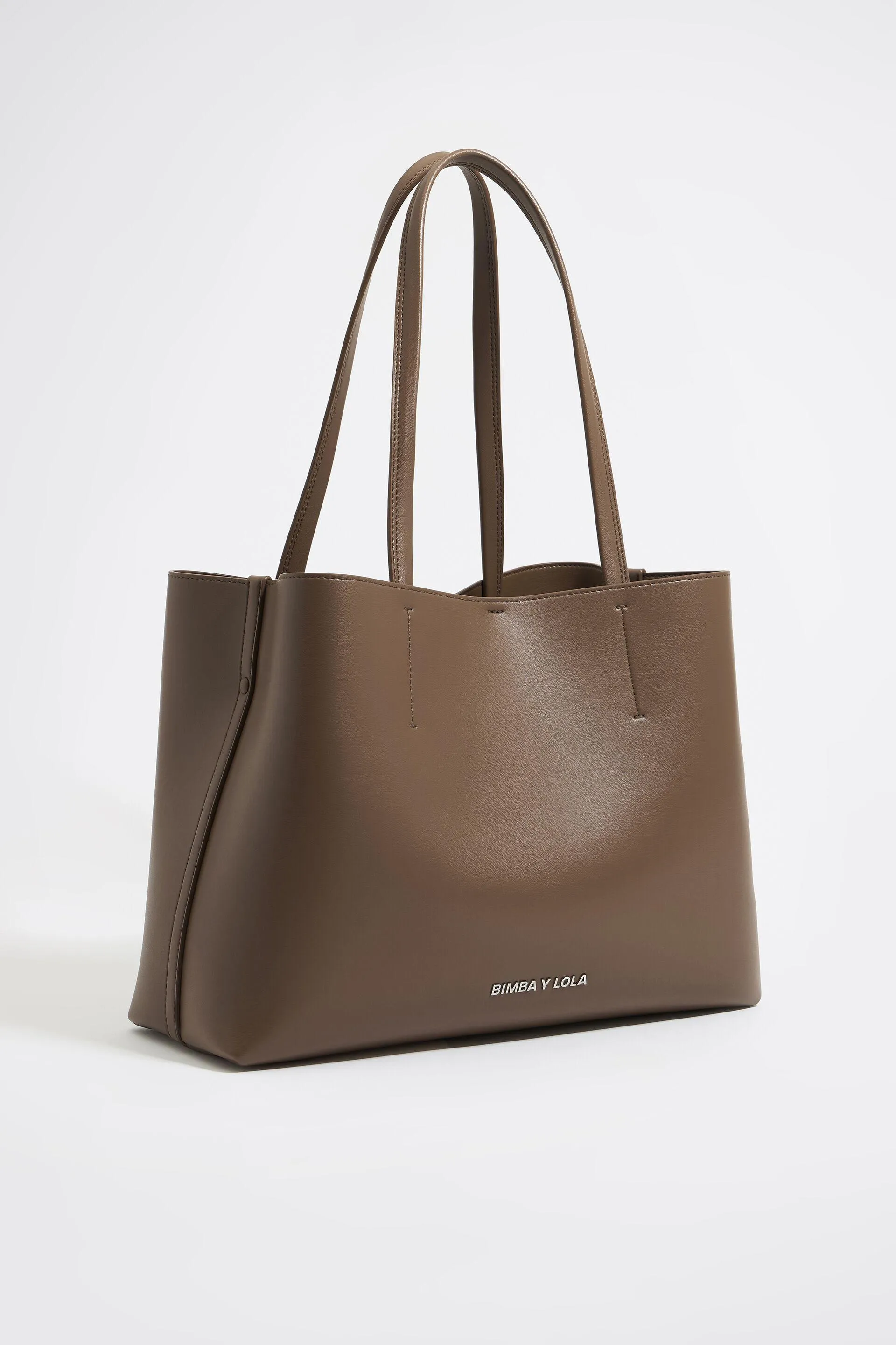 Bolso shopper Chihuahua grande piel topo oscuro