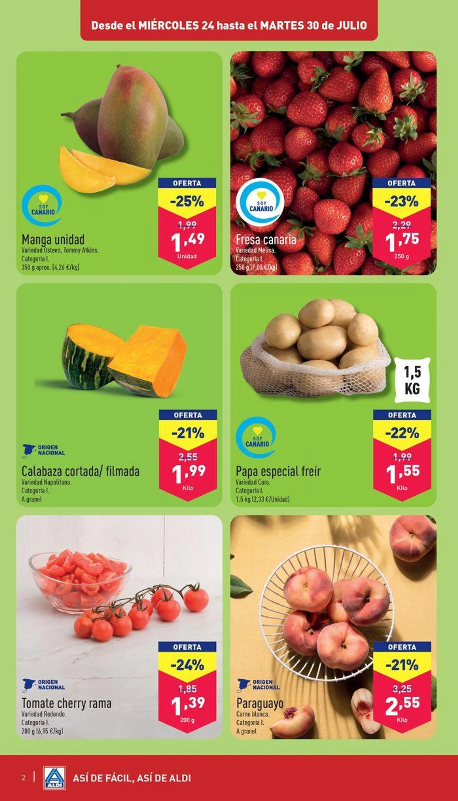 Catálogo de ¡Así de fácil, así de Aldi! 24 de julio al 30 de julio 2024 - Página 2