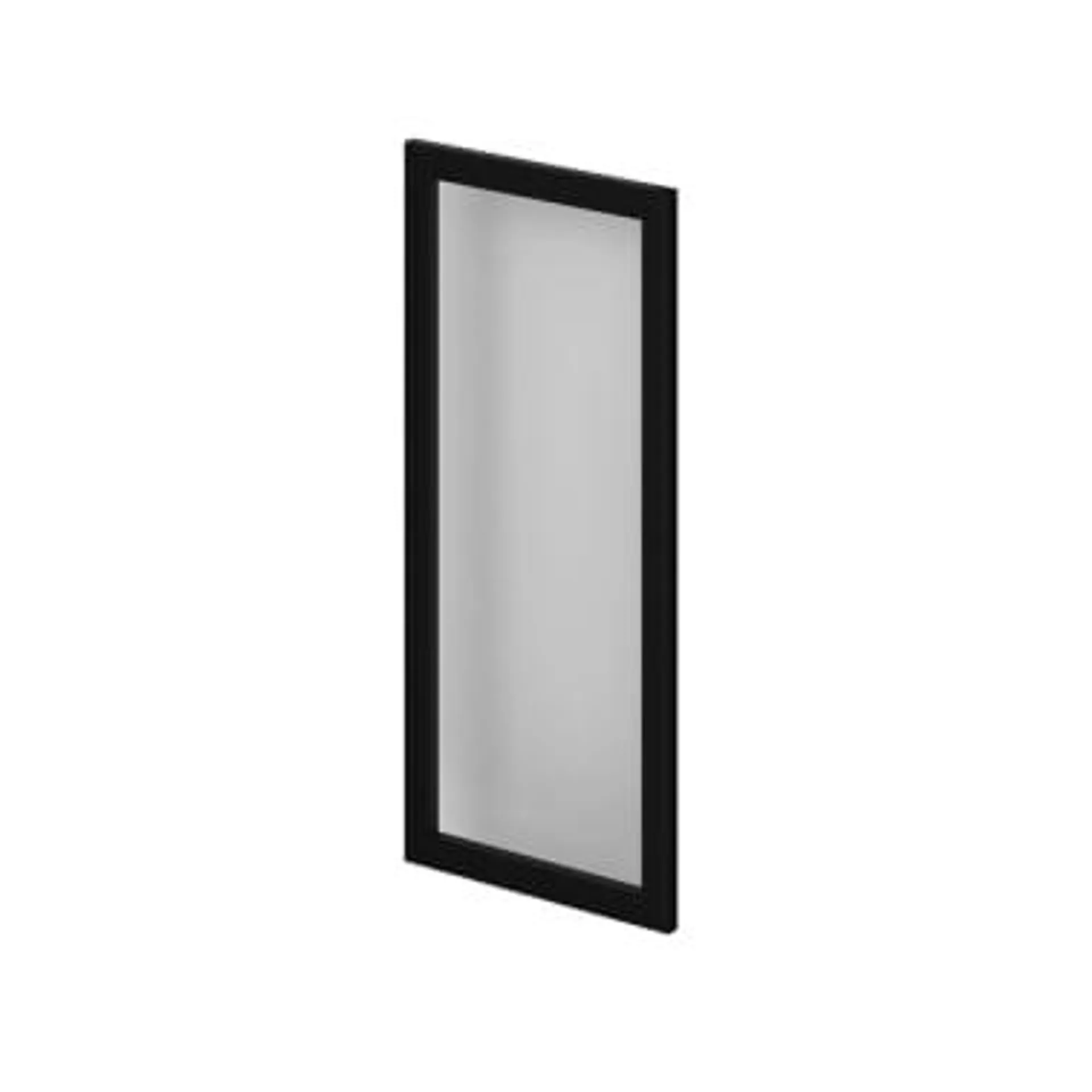 Vitrina de aluminio 90x40 cm negro