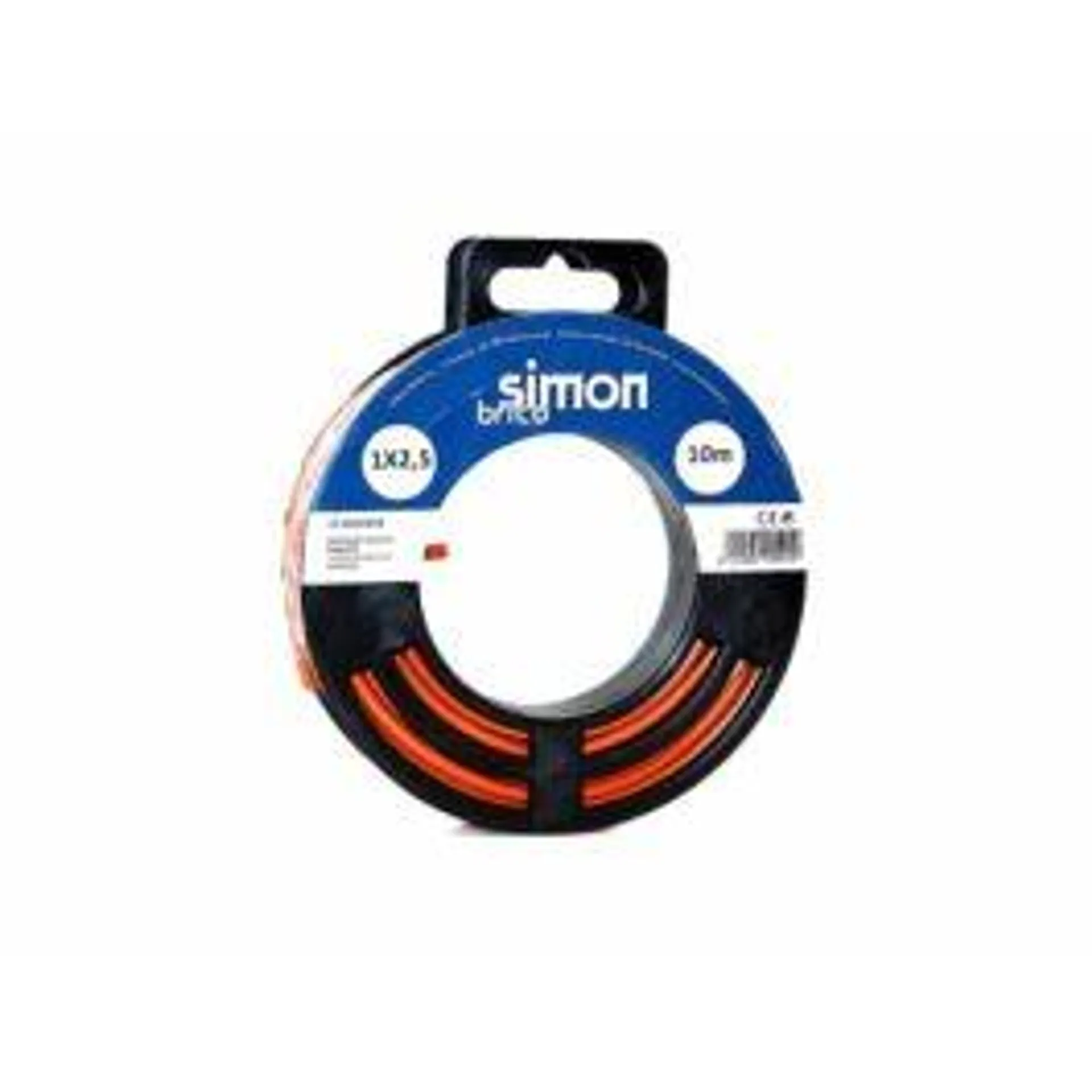 Cable electricidad hilo flexible 1x2,5 10mt marron simon brico