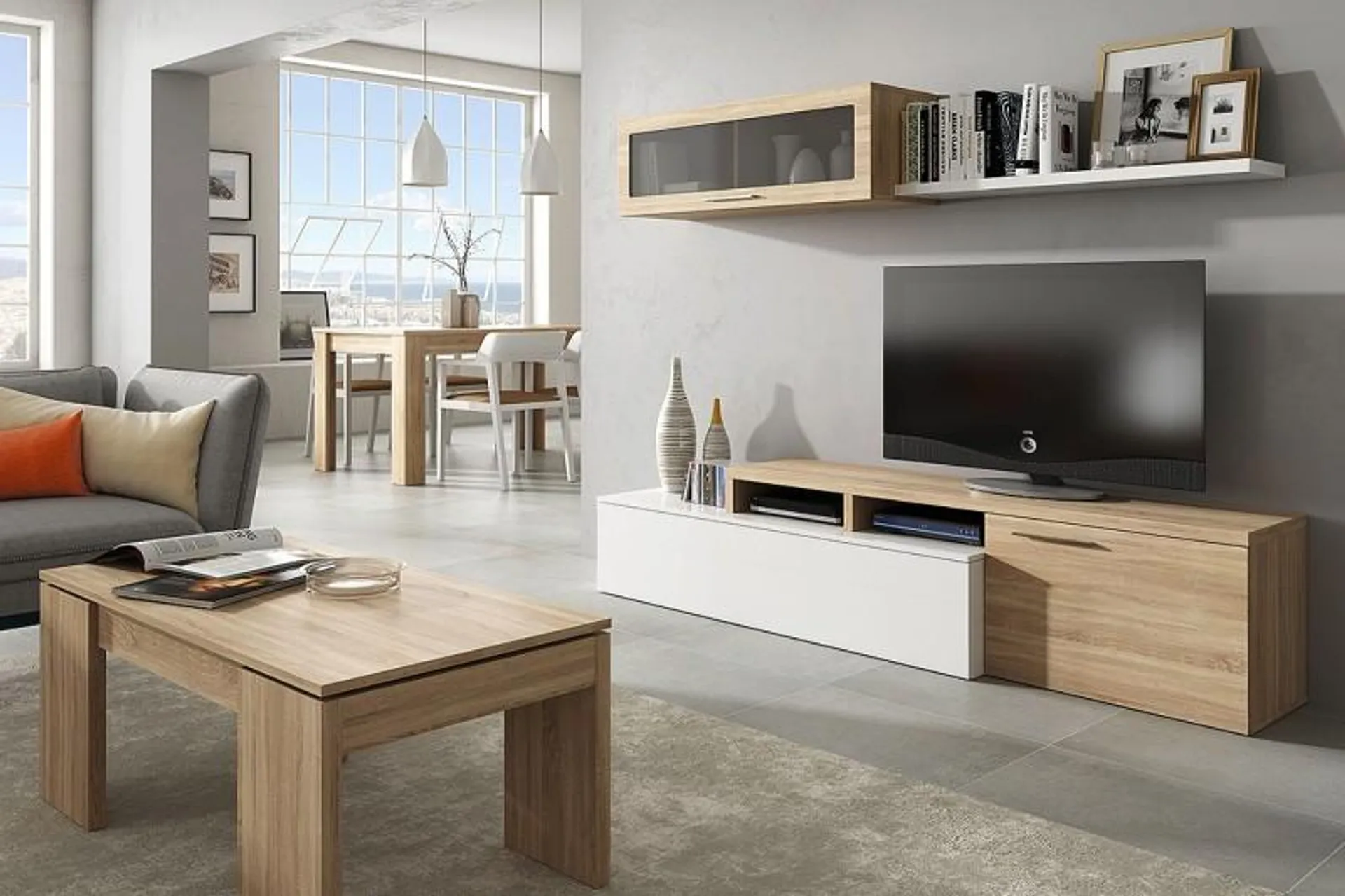 Mueble de salón NEXUS Roble Canadian