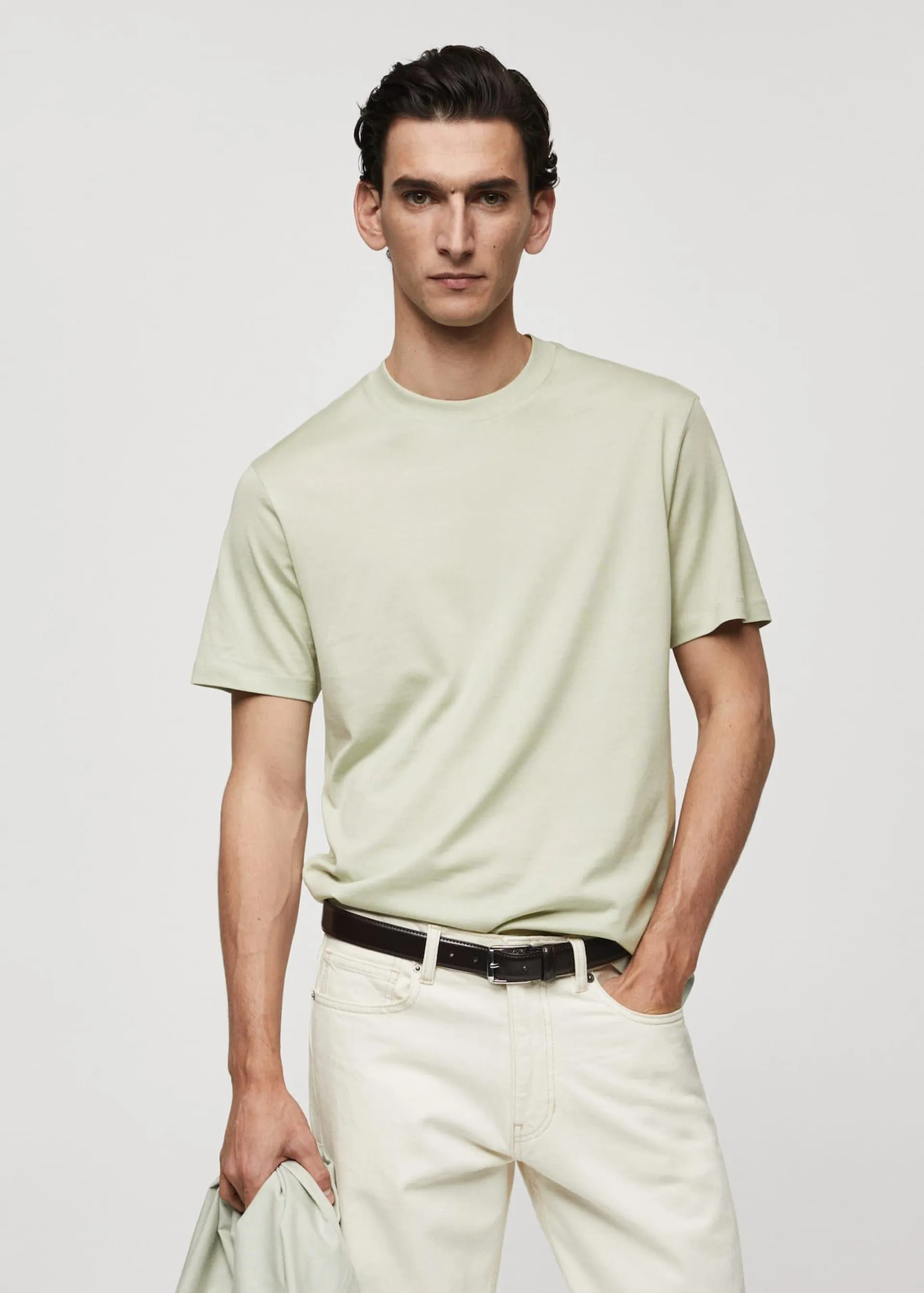 Camiseta regular fit mercerizada