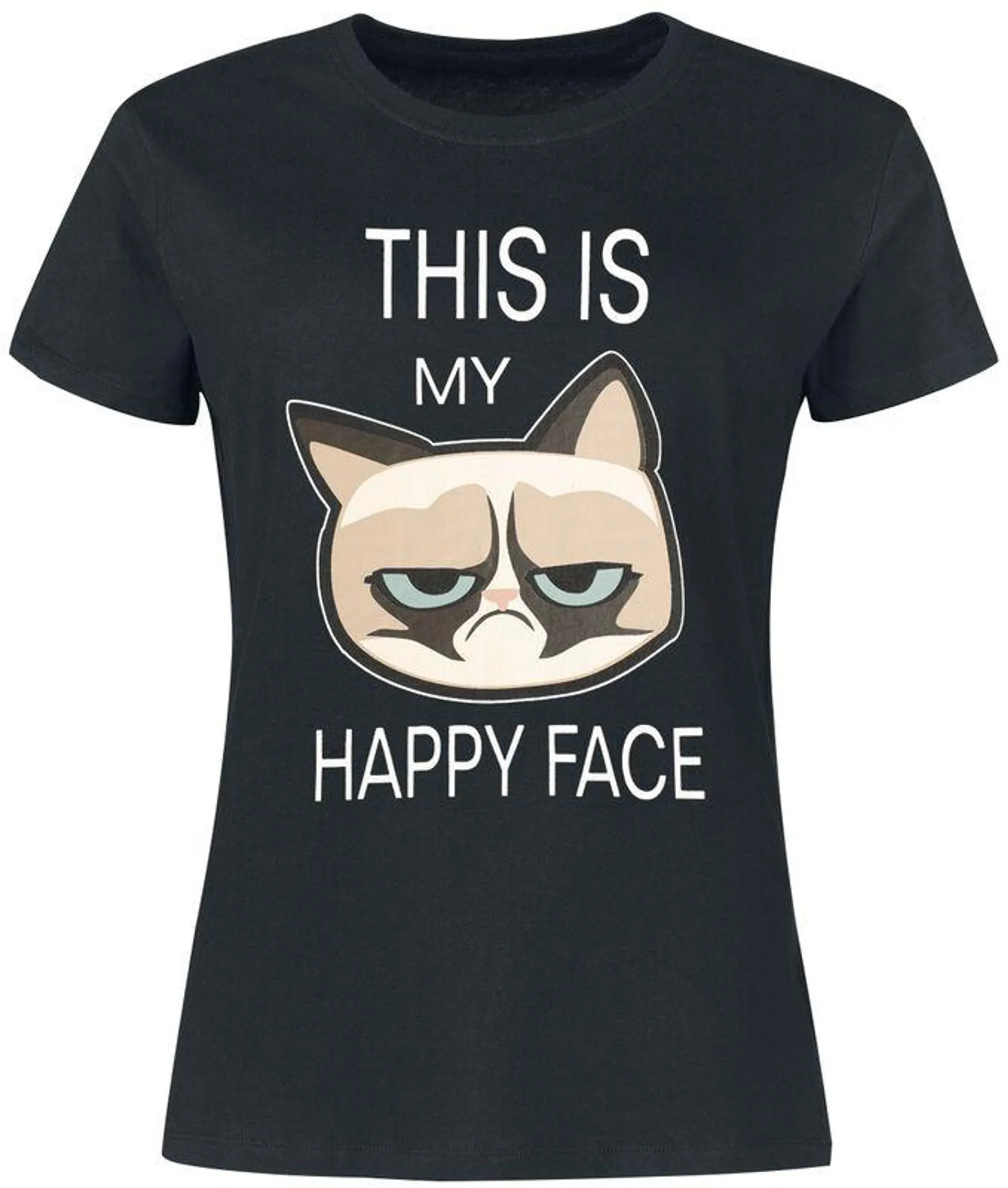 This Is My Happy Face | T-Shirt | nero | Grumpy Cat
