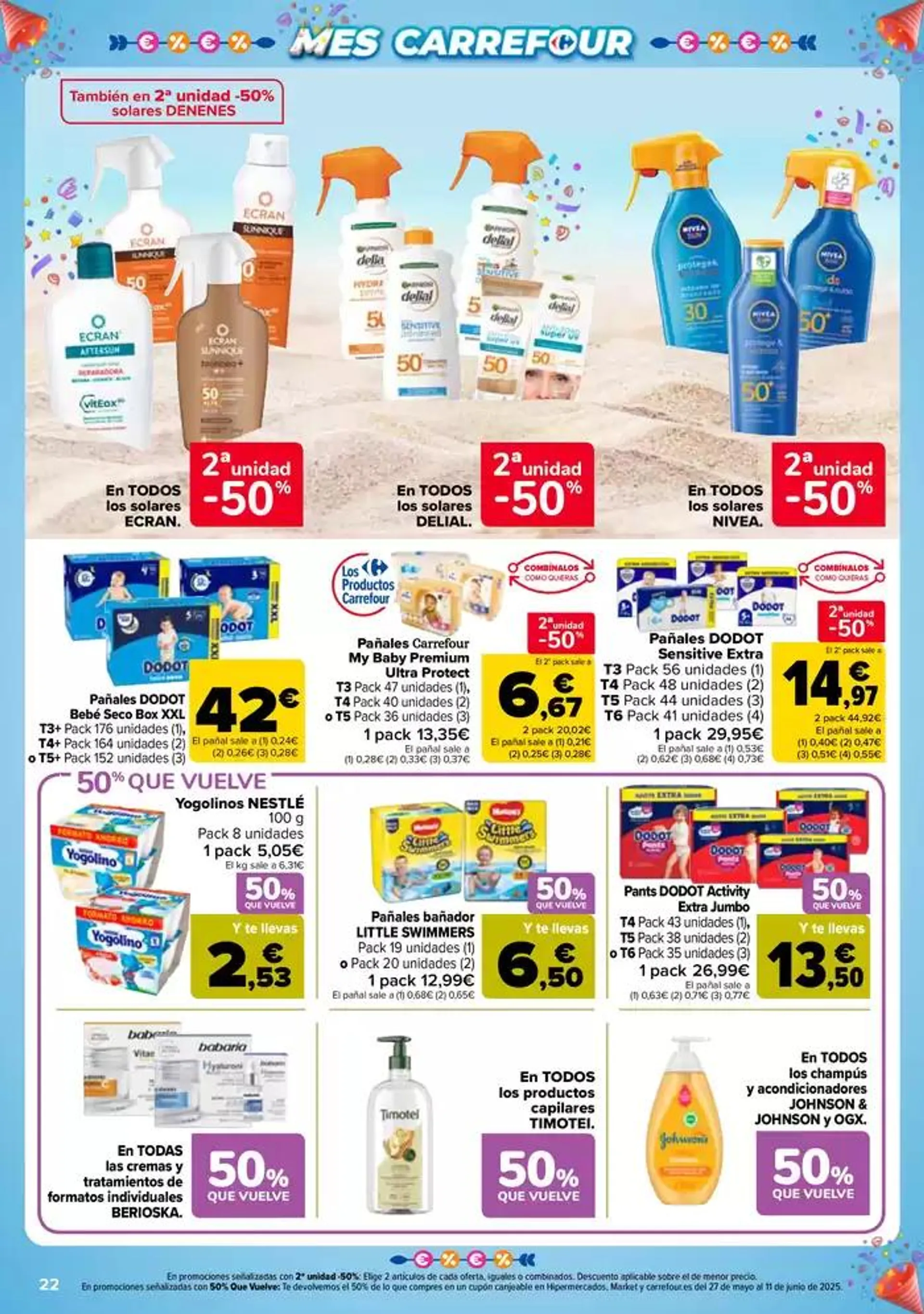 Catálogo de 50% QUE VUELVE + 2ªUD. AL -50% 13 de mayo al 26 de mayo 2025 - Página 22