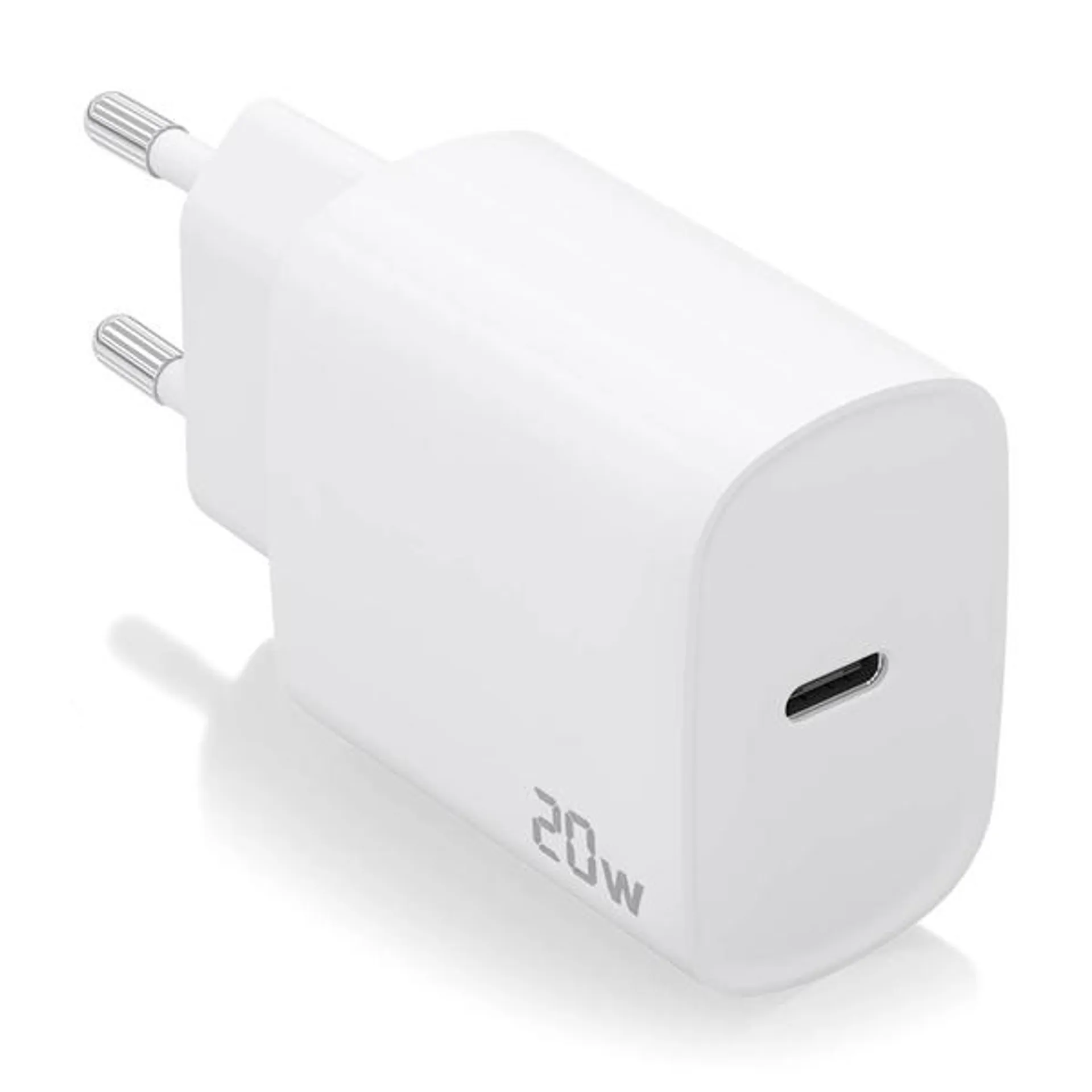 AISENS-CARGADOR USB-C PD3.0 1 PUERTO 1XUSB-C 20W. BLANCO