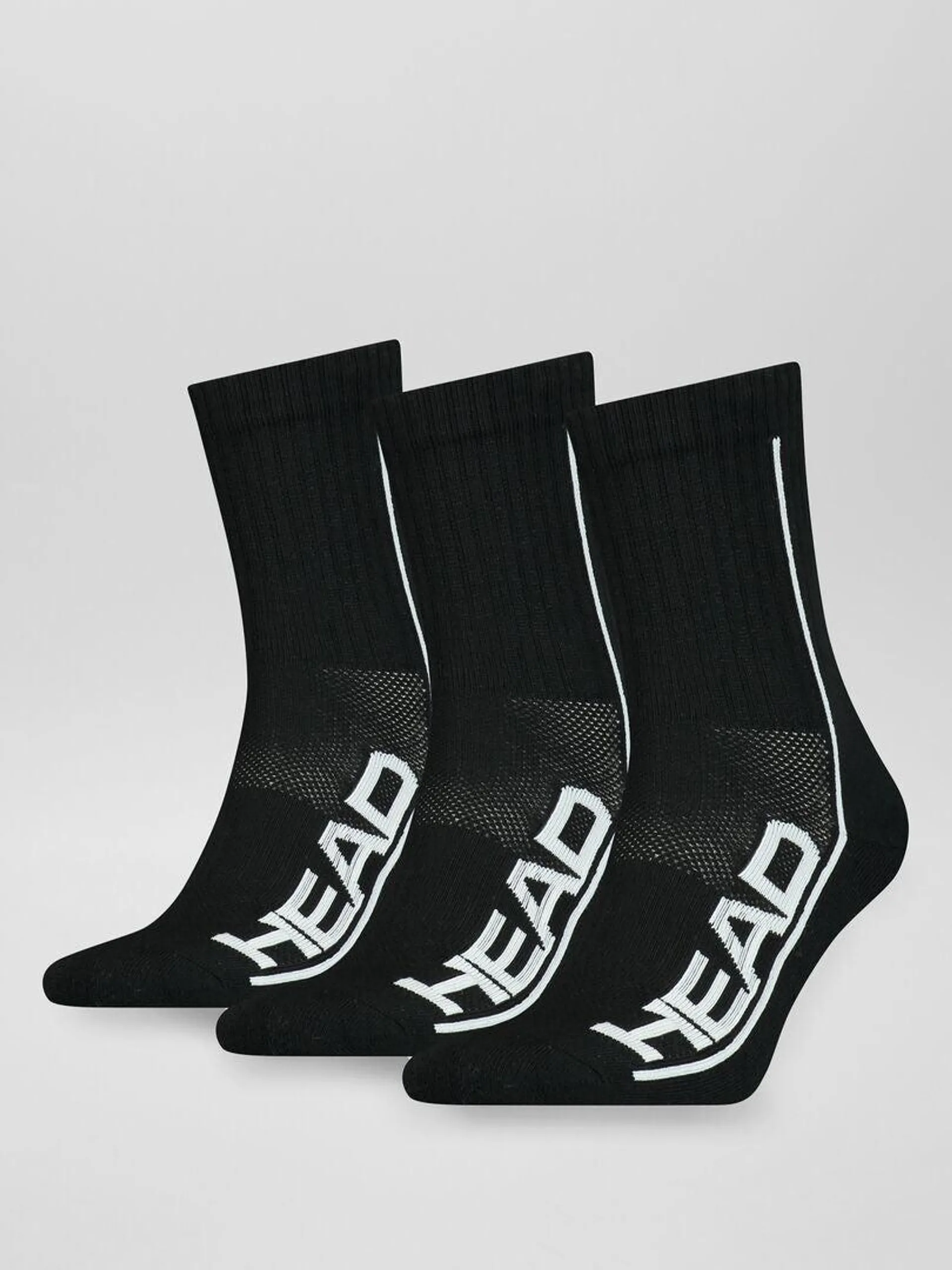 Pack de 3 pares de calcetines de deporte - negro