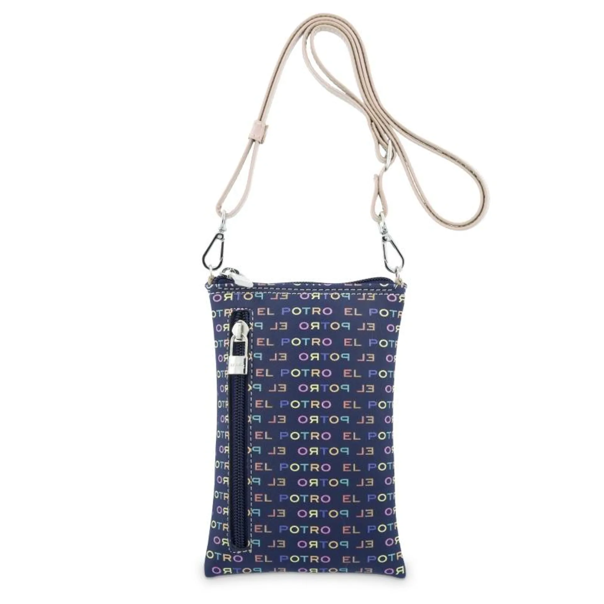 Bolso bandolera funda móvil multicolor azul-El Potro