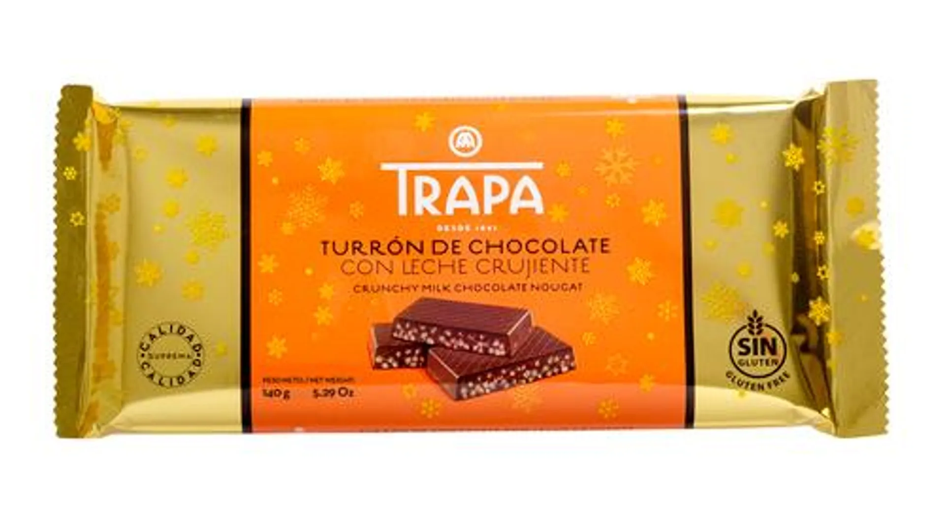 TURRÓN CHOCOLATE LECHE CRUJIENTE 140G