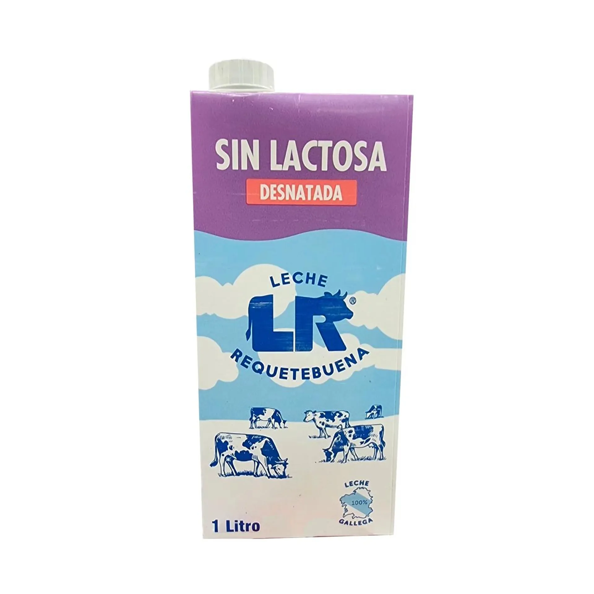 L.R. Leche desnatada de vaca, sin lactosa 1l.