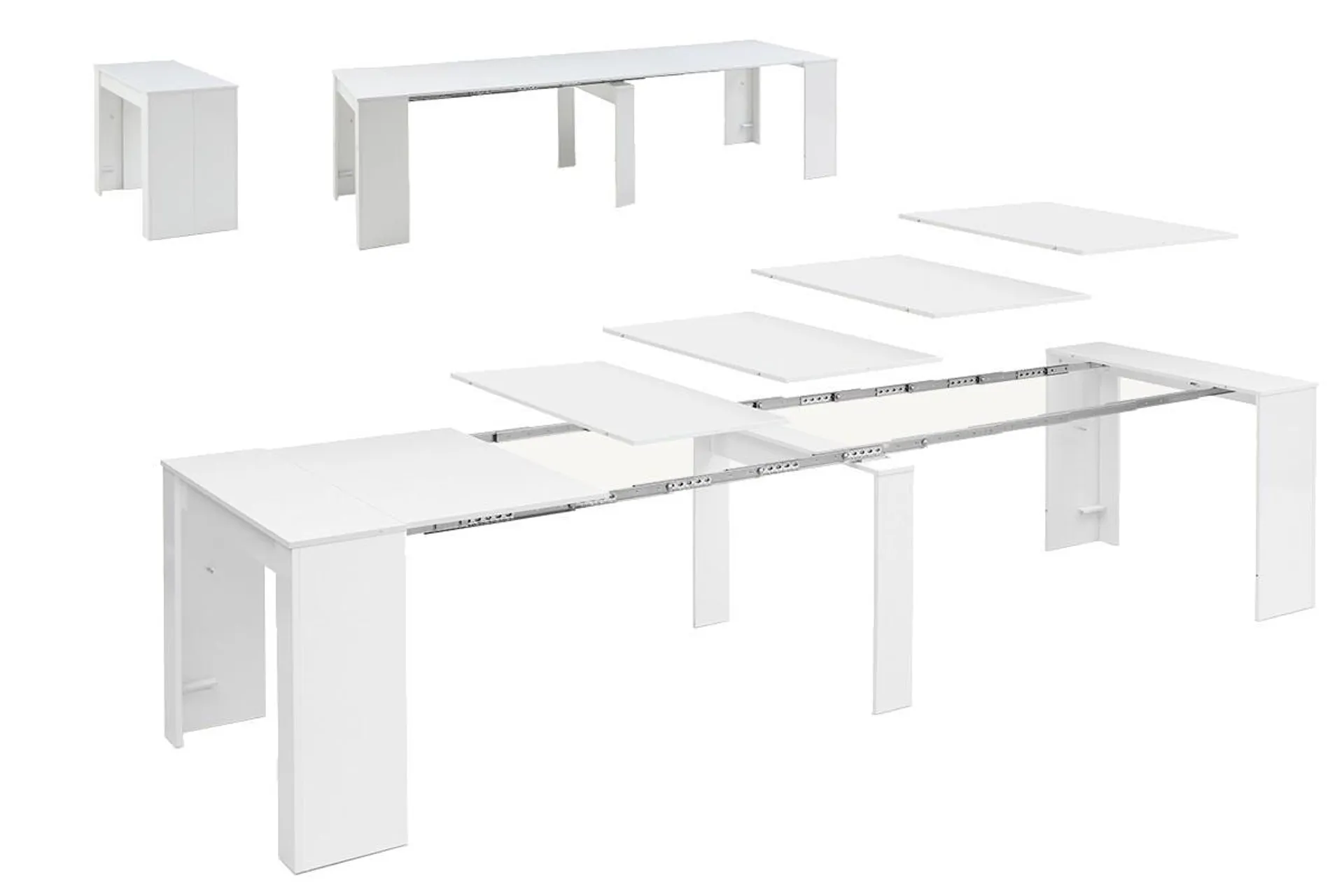 Mesa Consola extensible ALLONGO Blanco