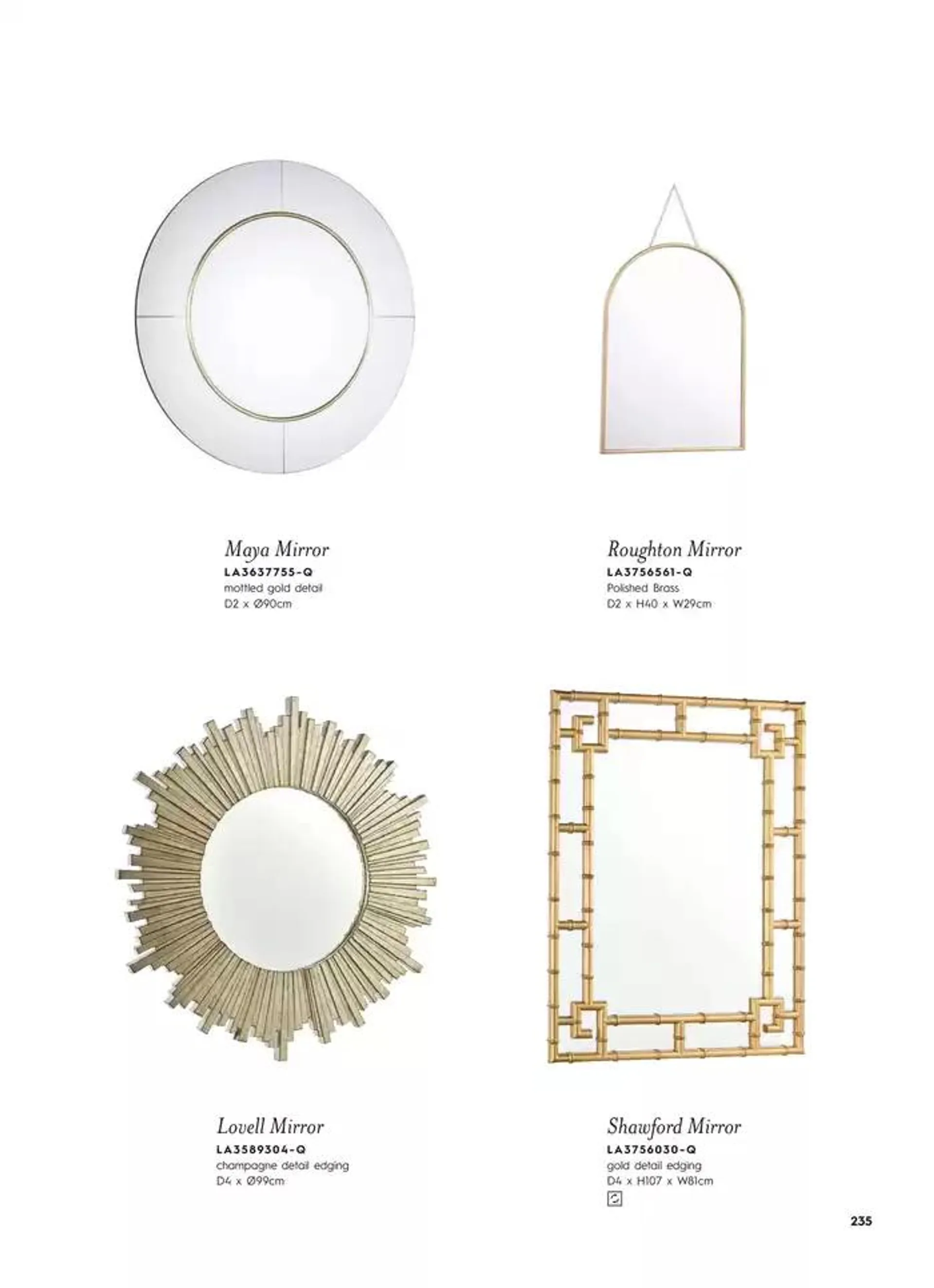 Catálogo de Lighting & Mirror Collection 12 de marzo al 31 de agosto 2025 - Página 237