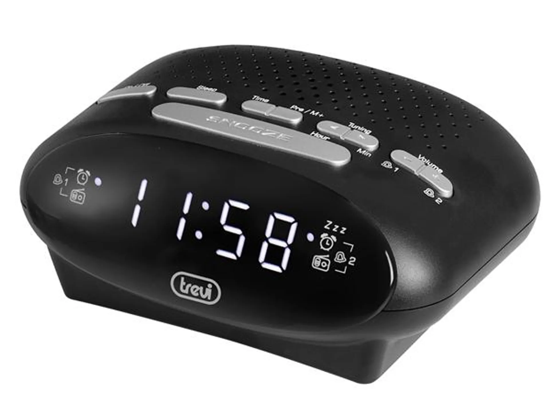 RADIO FM DESPERTADOR PLL PANTALLA LED TREVI RC 821 D