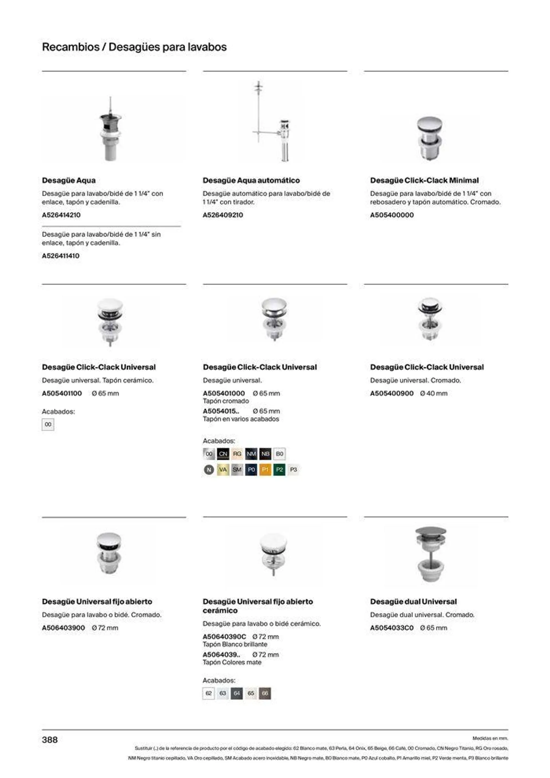 Catálogo de Colecciones de Baño, Muebles y Accesorios 19 de septiembre al 31 de diciembre 2024 - Página 390