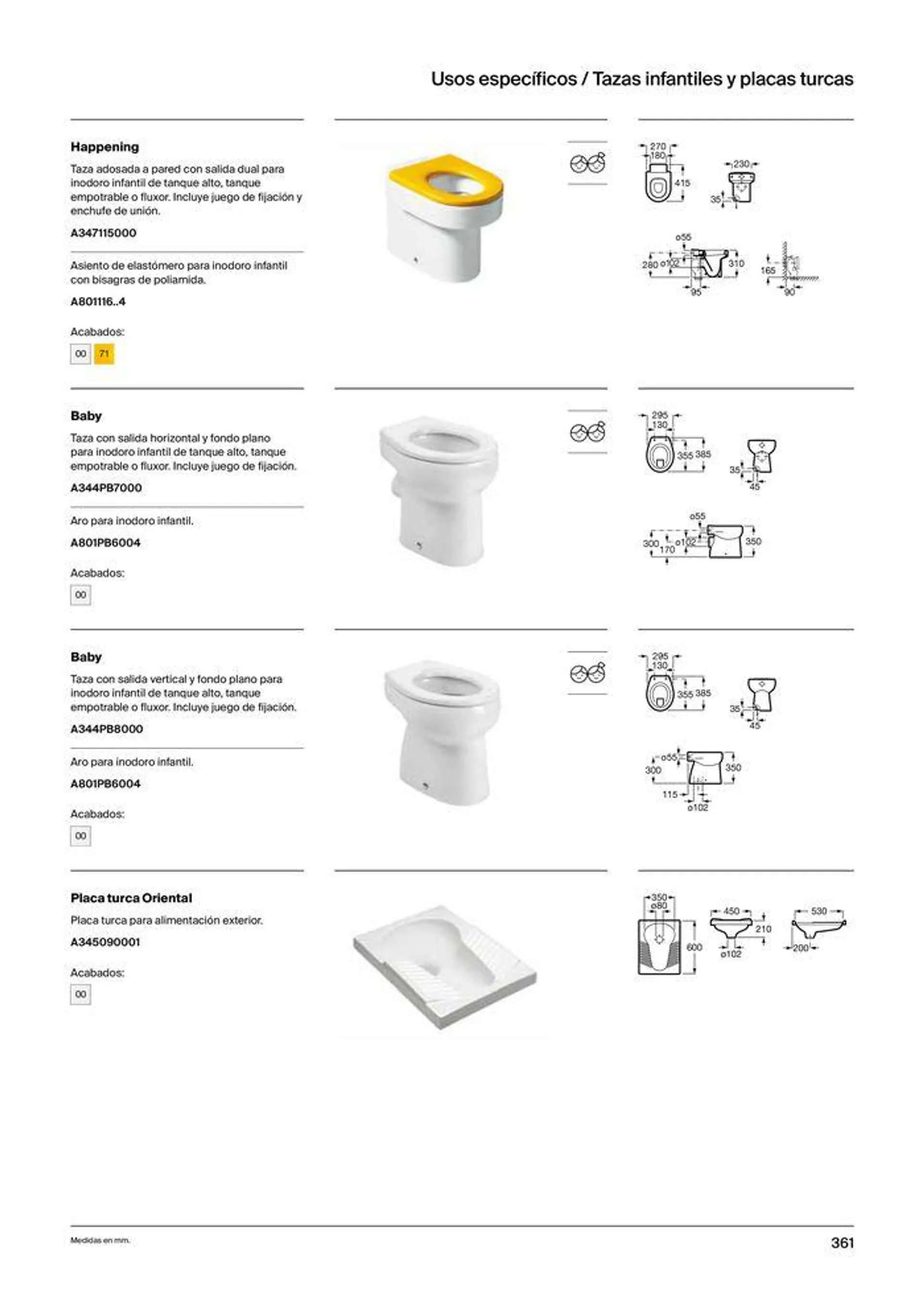 Catálogo de Colecciones de Baño, Muebles y Accesorios 19 de septiembre al 31 de diciembre 2024 - Página 363