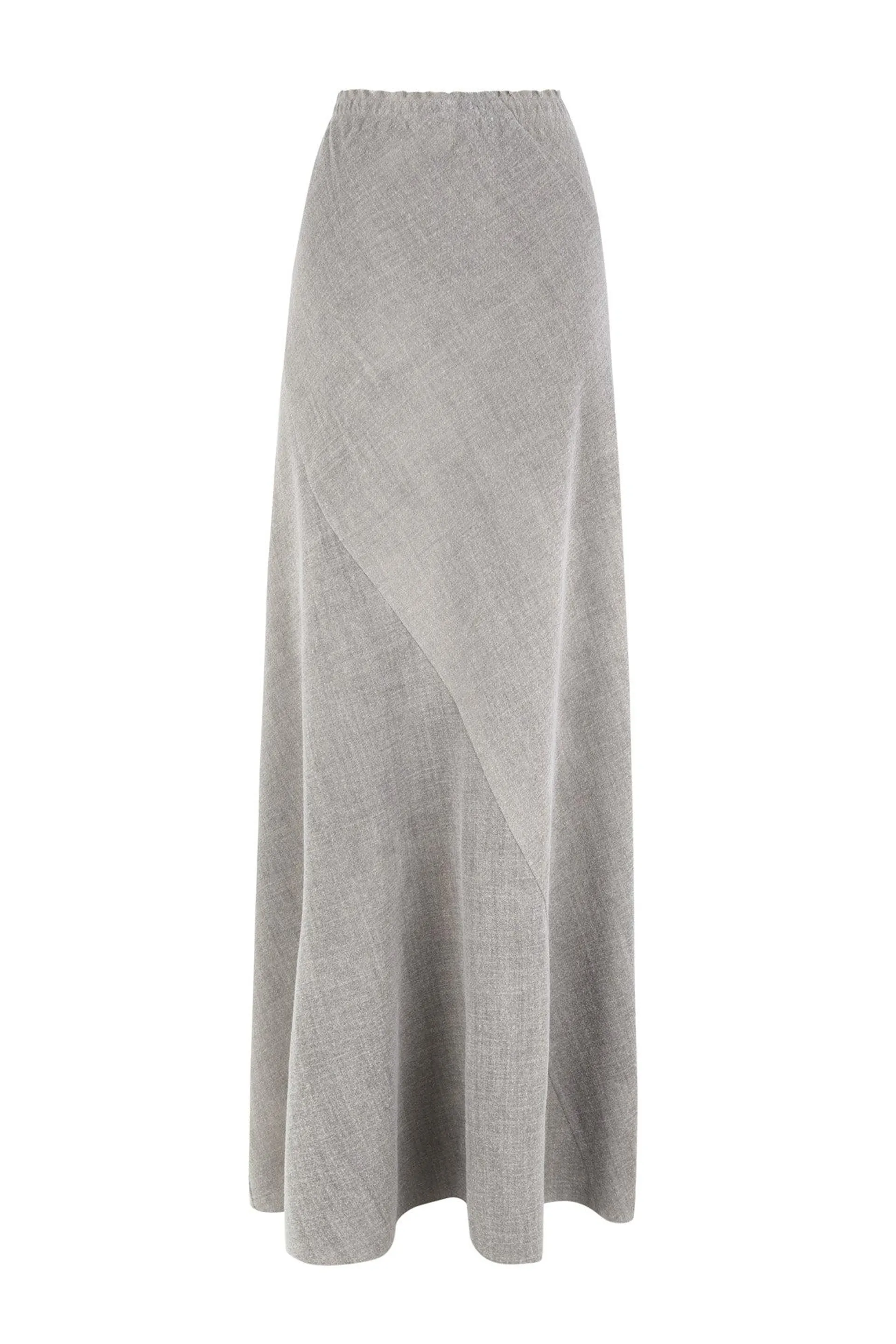 Felicita, long skirt in virgin wool