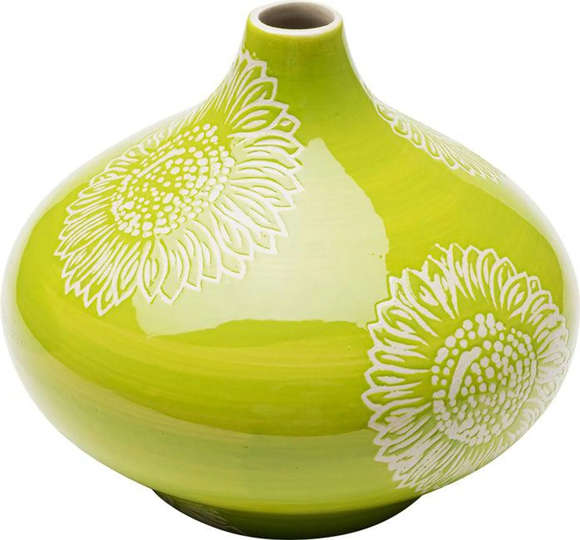 Vase Big Bloom Grün 21cm