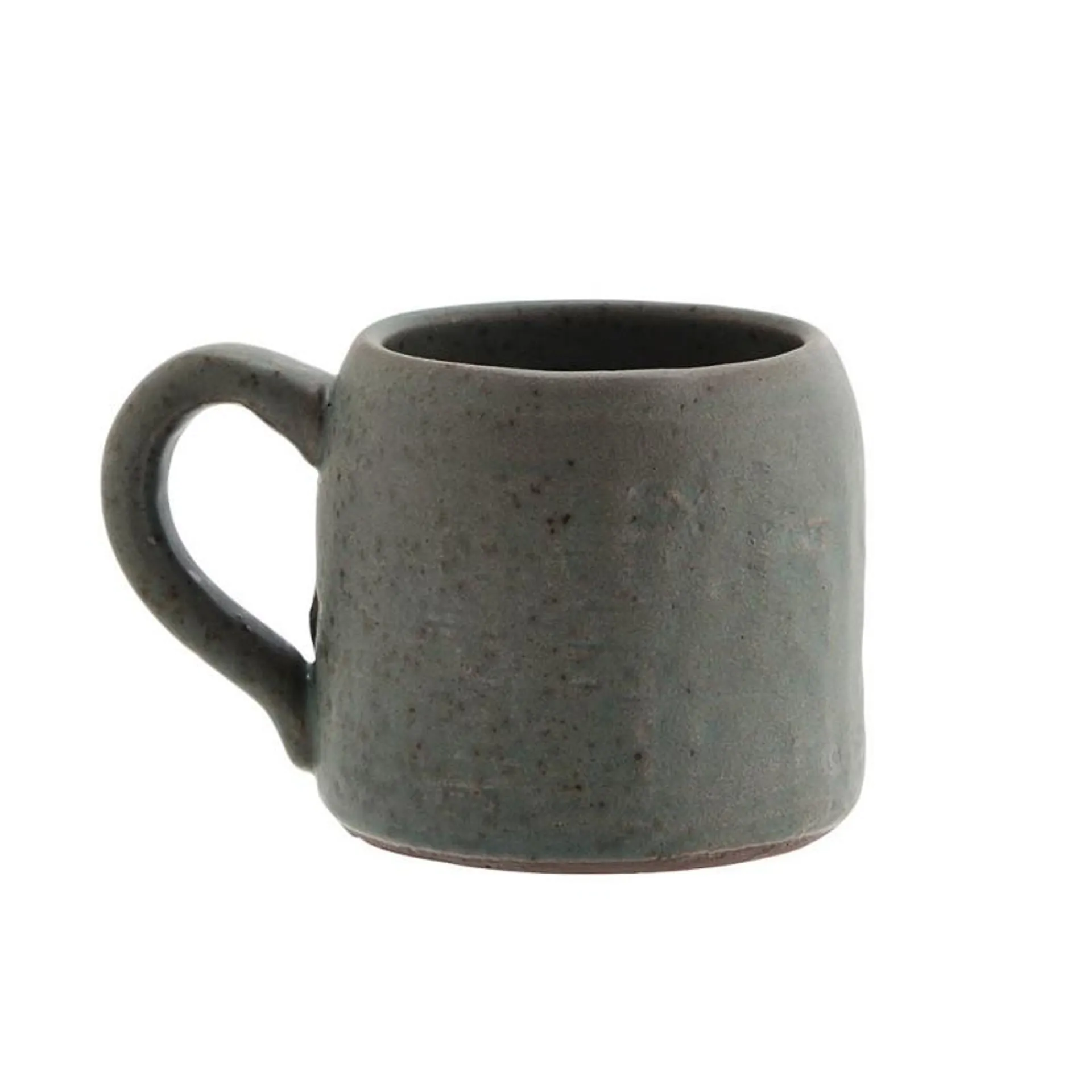 Stone mug, moss green