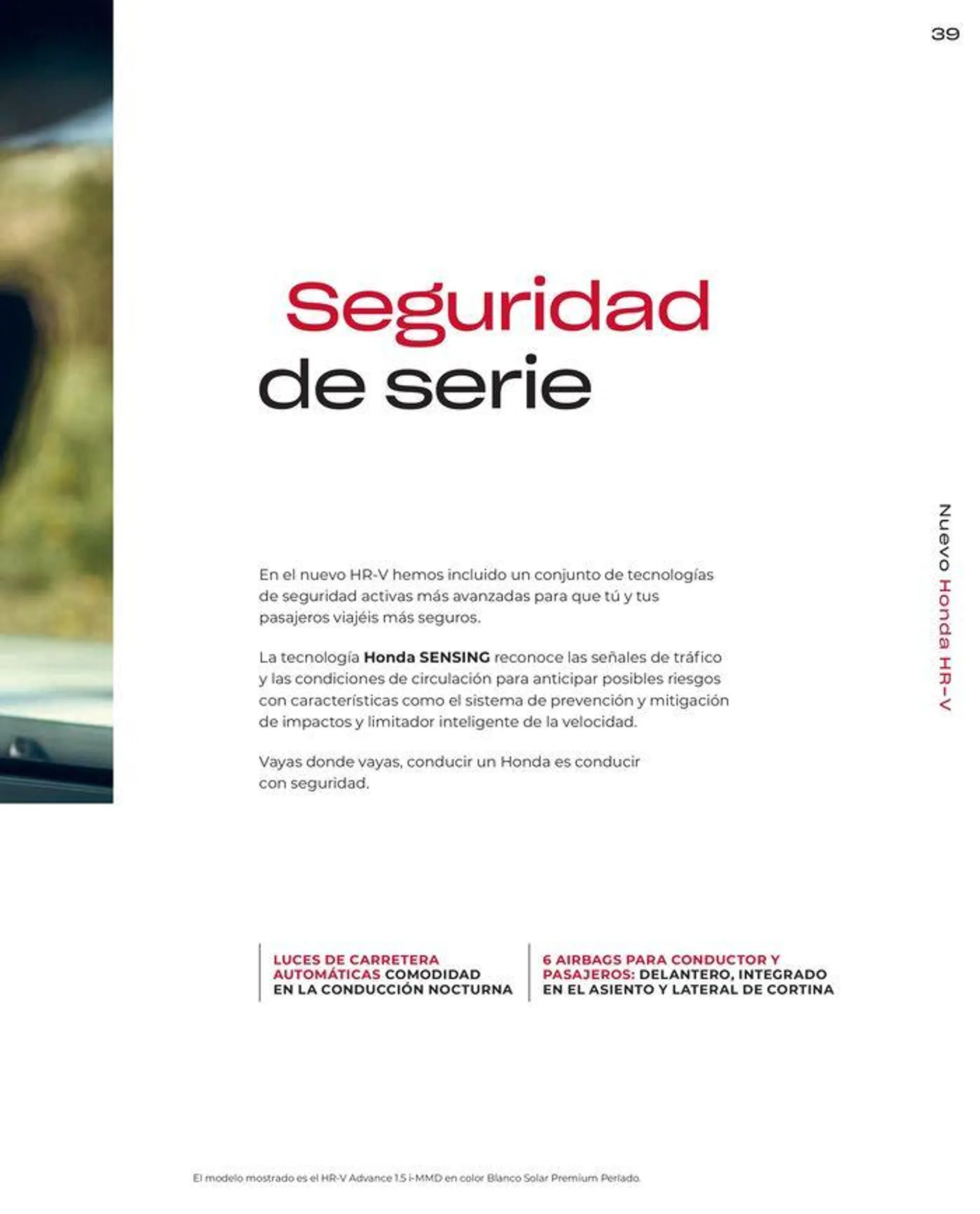 Catálogo de Honda HRV-Hybrid 30 de agosto al 31 de diciembre 2024 - Página 41