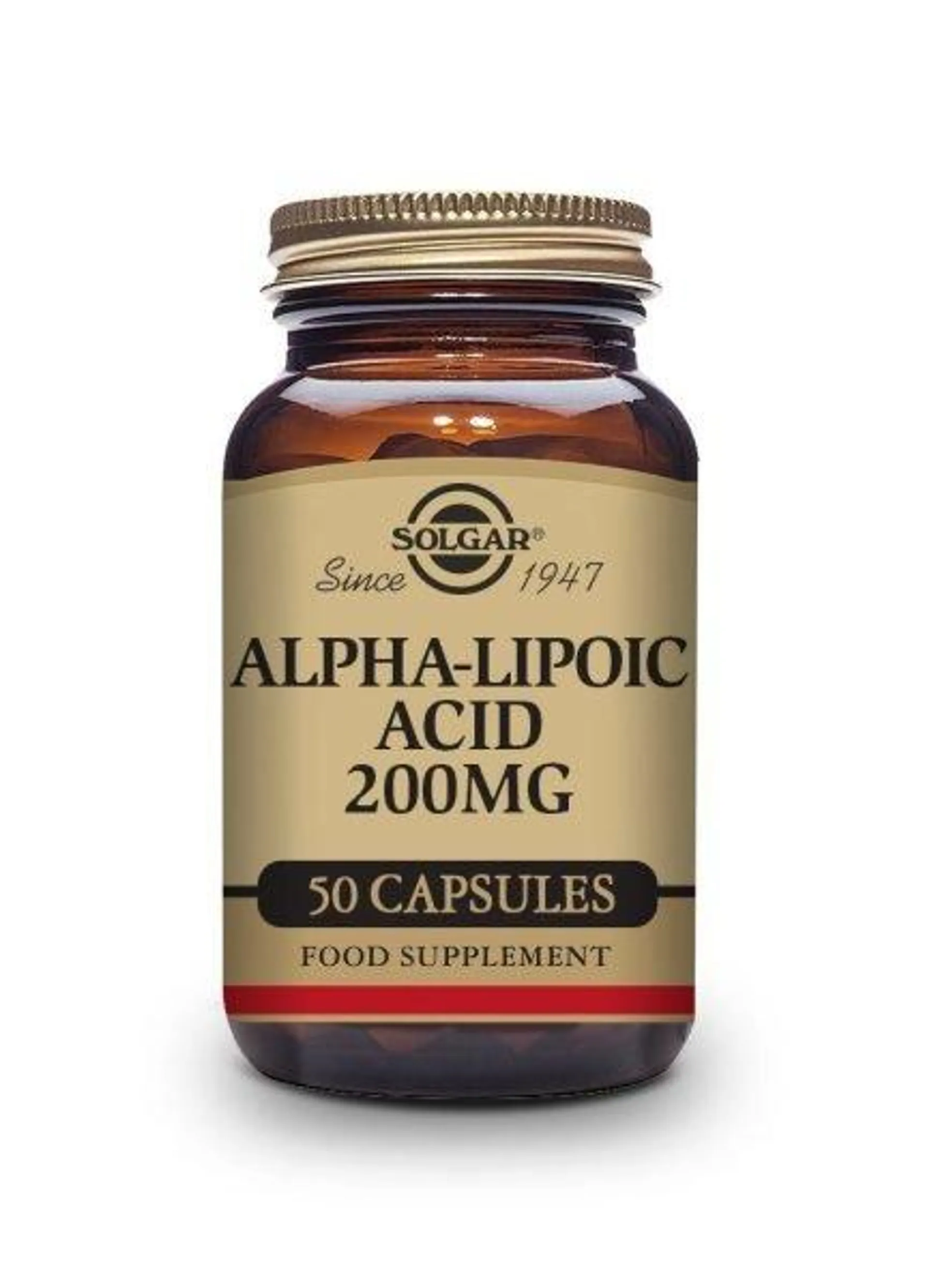 Ácido Alfa-Lipoico (200 mg)(50 Cápsulas vegetales) – Solgar