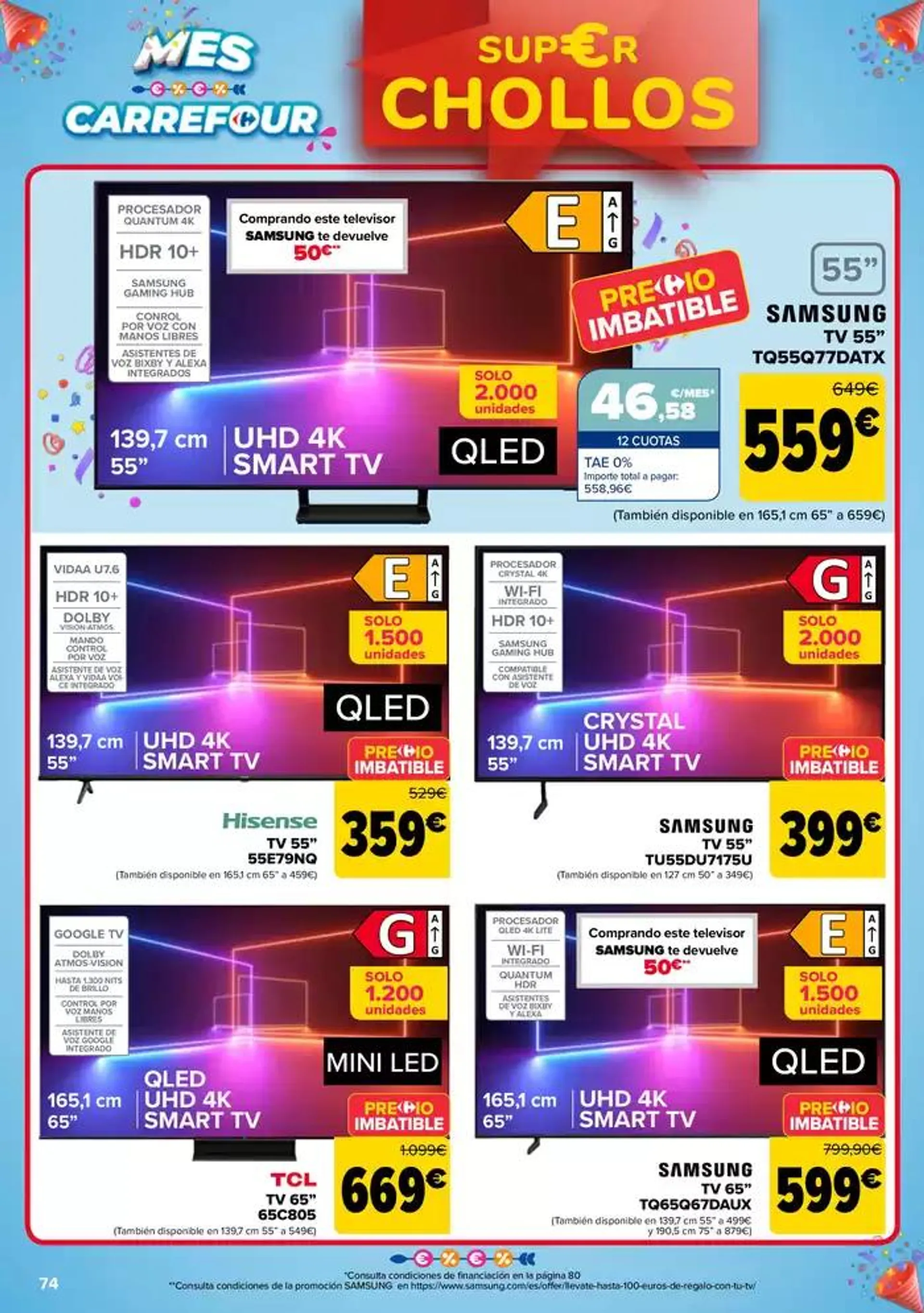 Catálogo de 50% QUE VUELVE + 2ªUD. AL -50% 13 de mayo al 26 de mayo 2025 - Página 74