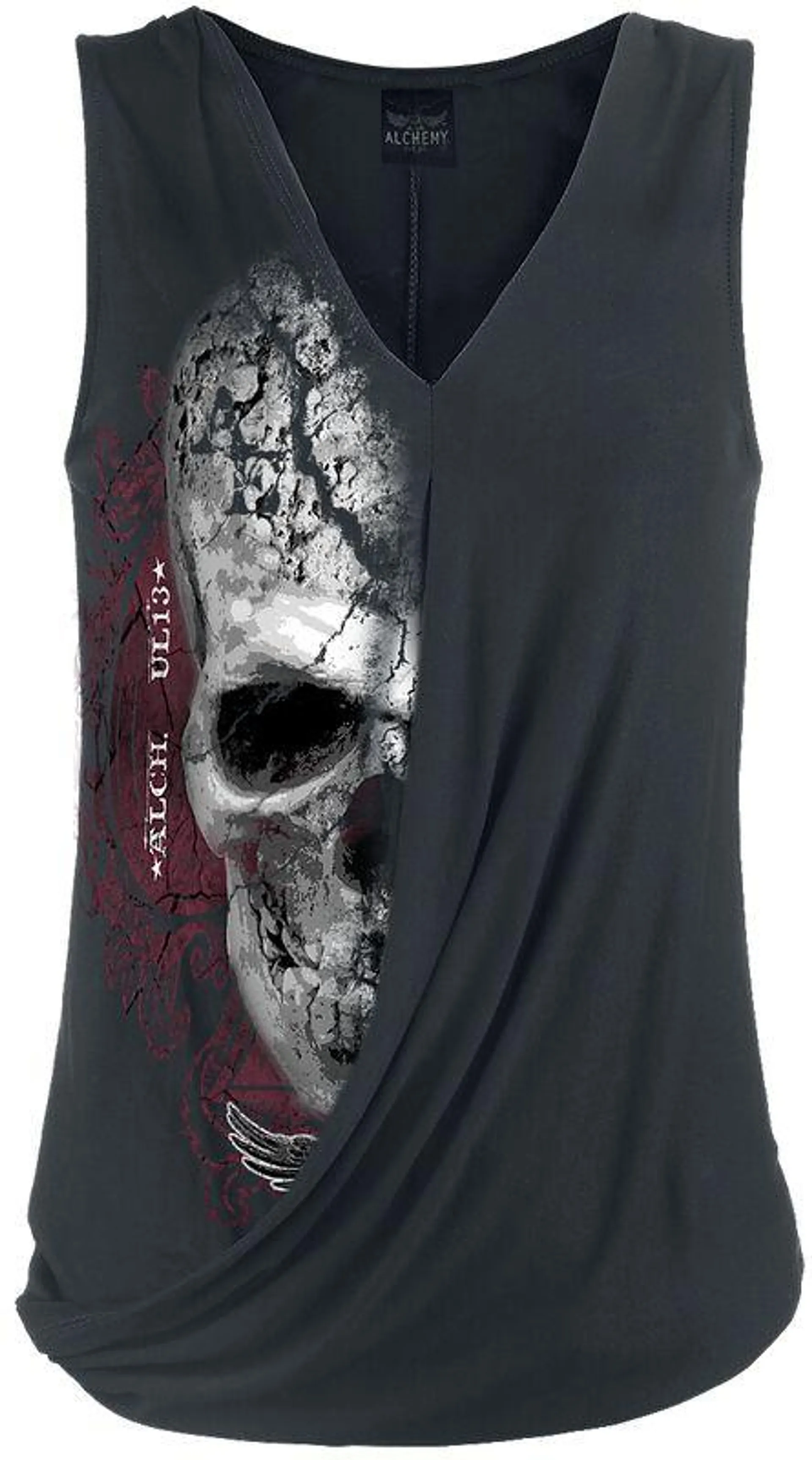 "Devil Skull Pact" Top Negro de Alchemy England