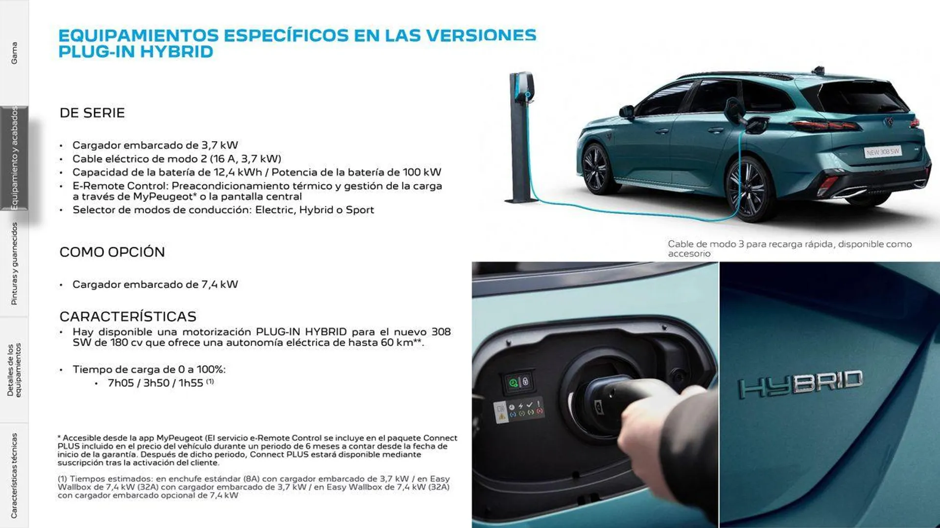 Catálogo de 308 SW Eléctrico • Plug-in Hybrid • Híbrido • Térmico 16 de septiembre al 16 de septiembre 2025 - Página 7