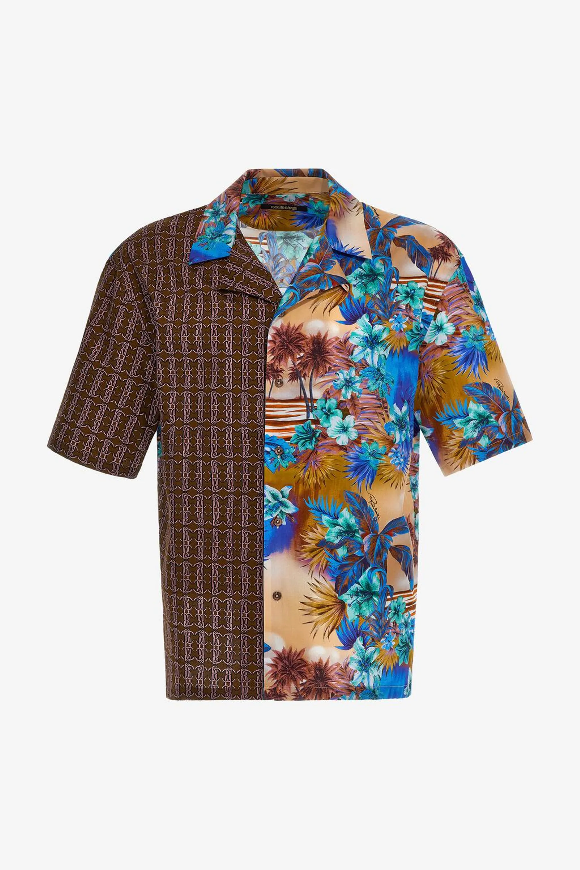 Short-sleeve shirt with Hawaii print