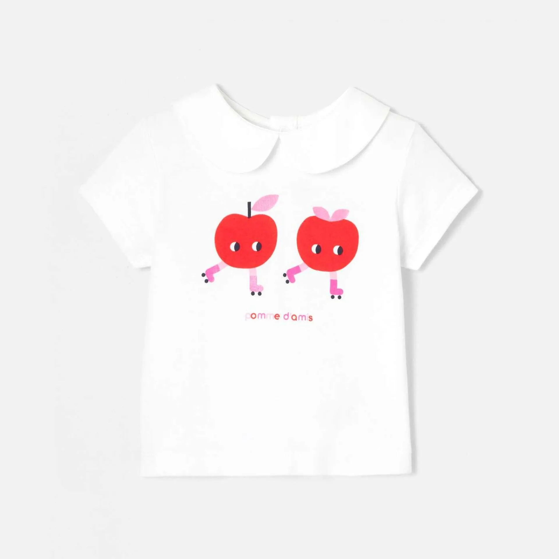 Camiseta de manga corta para bebé niña