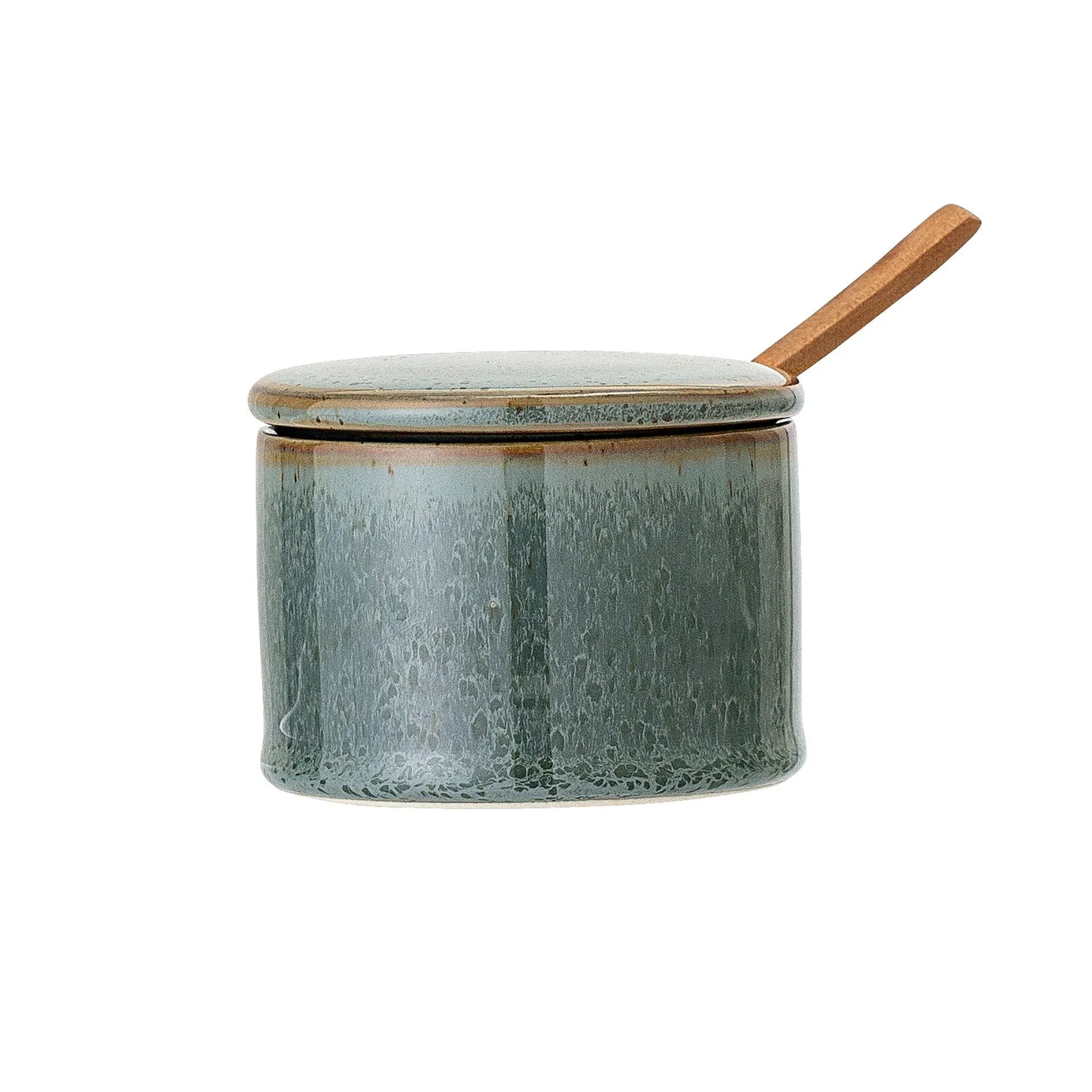 Bote con tapa y cuchara Pixie verde