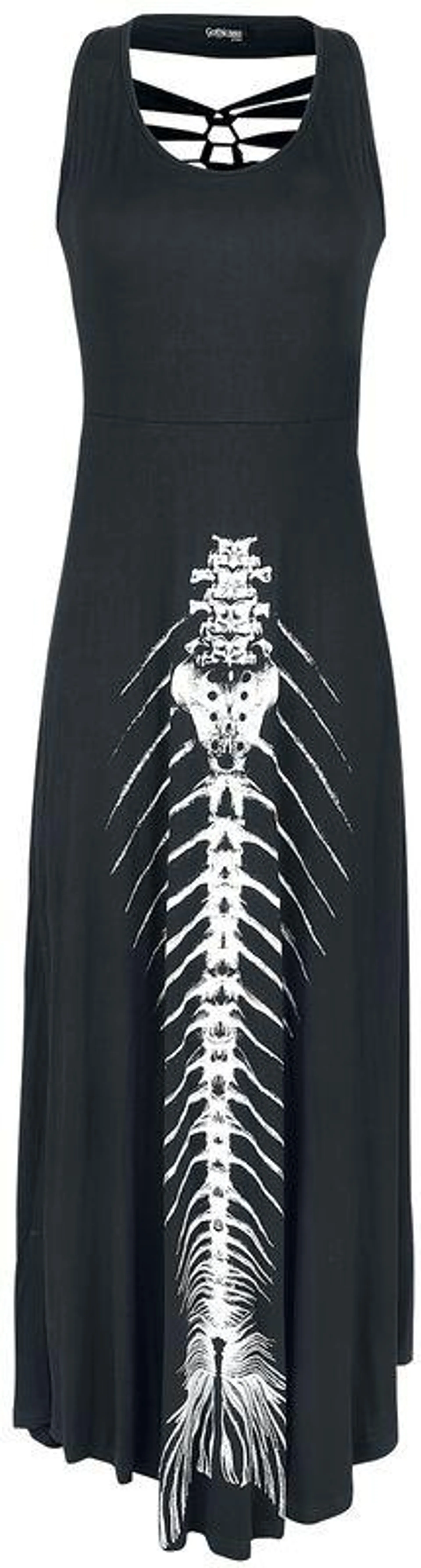 Langes Kleid schwarz von Gothicana by EMP