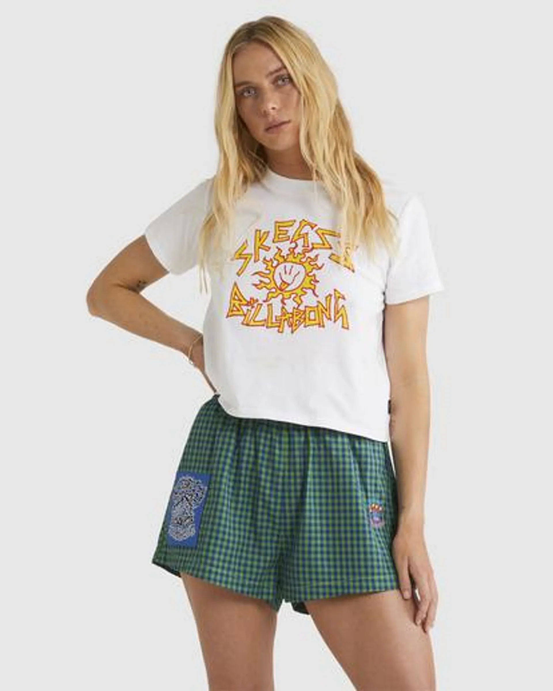 Skegss Sunart - Camiseta de Corte Masculino para Mujer