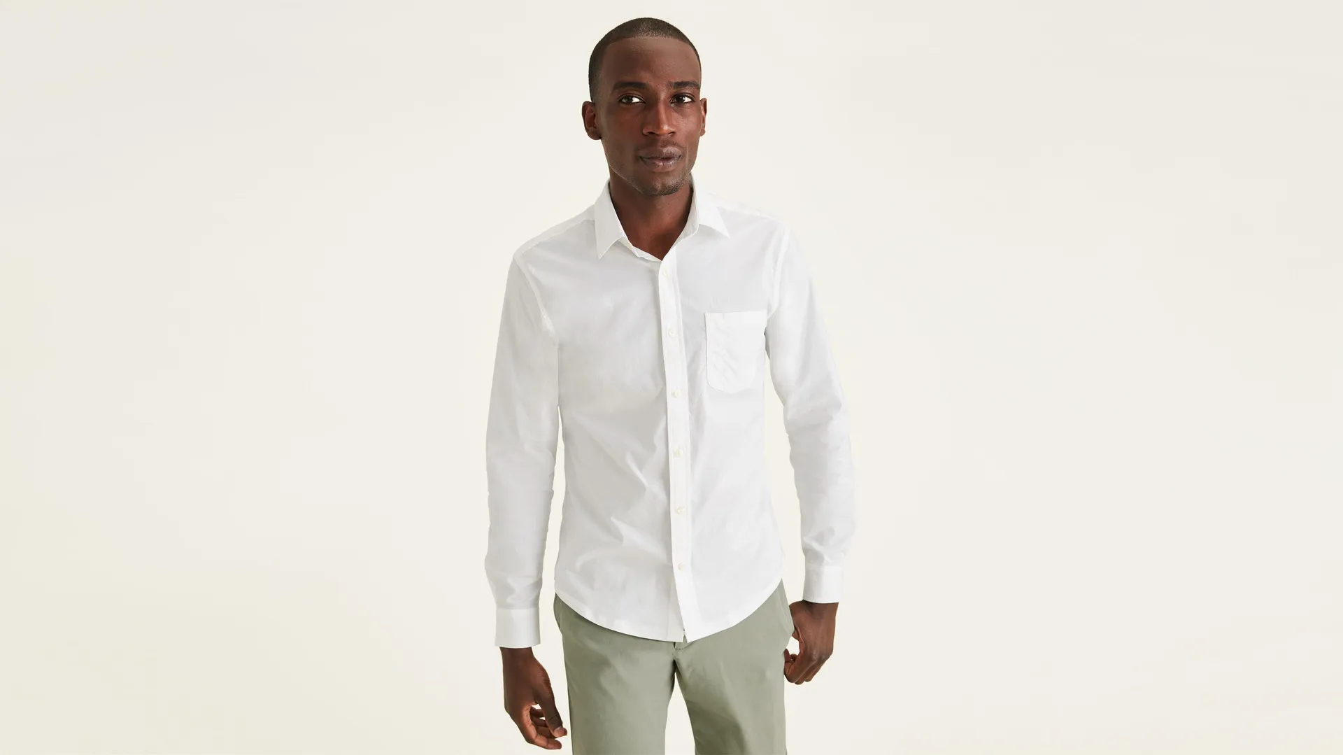 Men's Slim Fit Icon Button Up Shirt