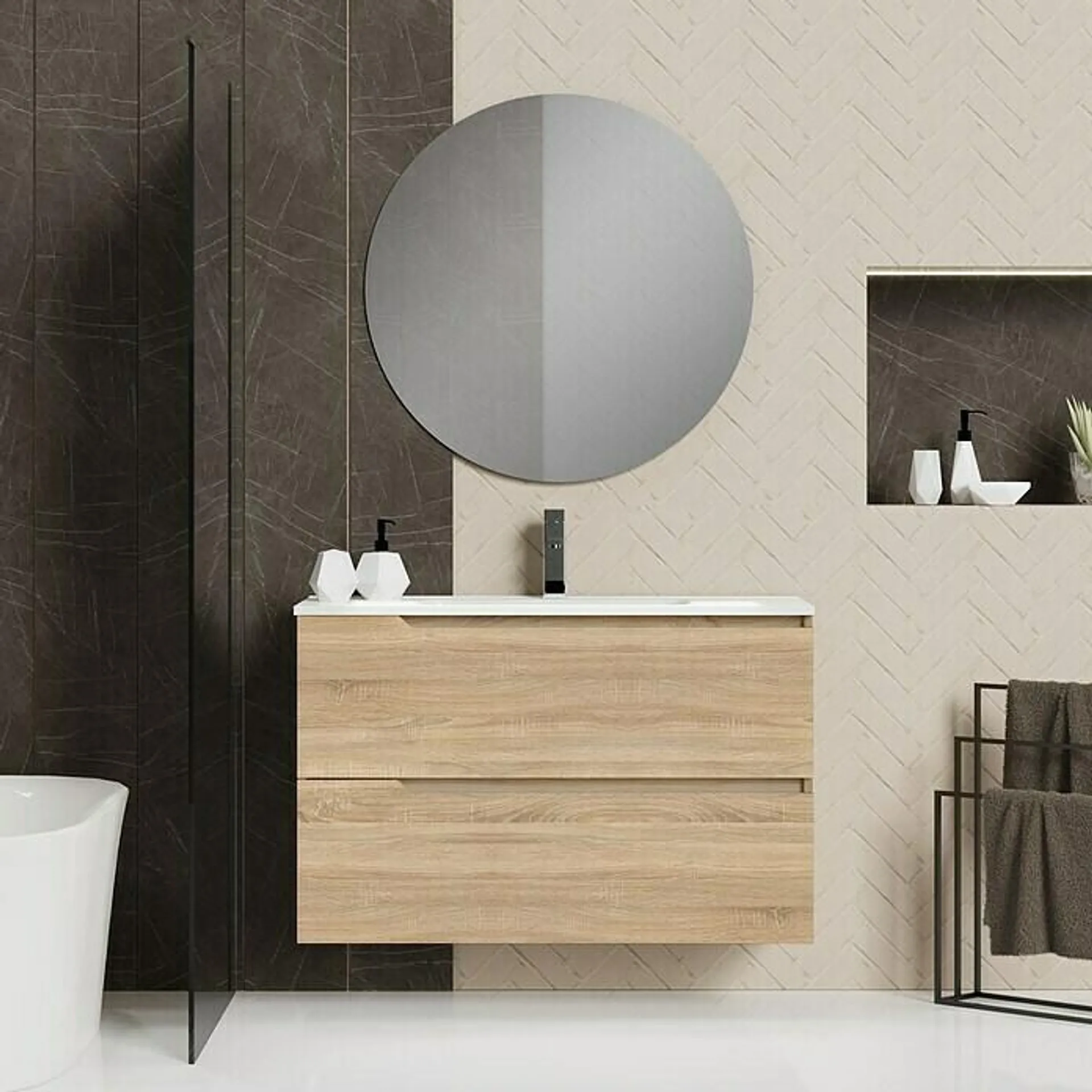 Conjunto de mueble de baño Zeus