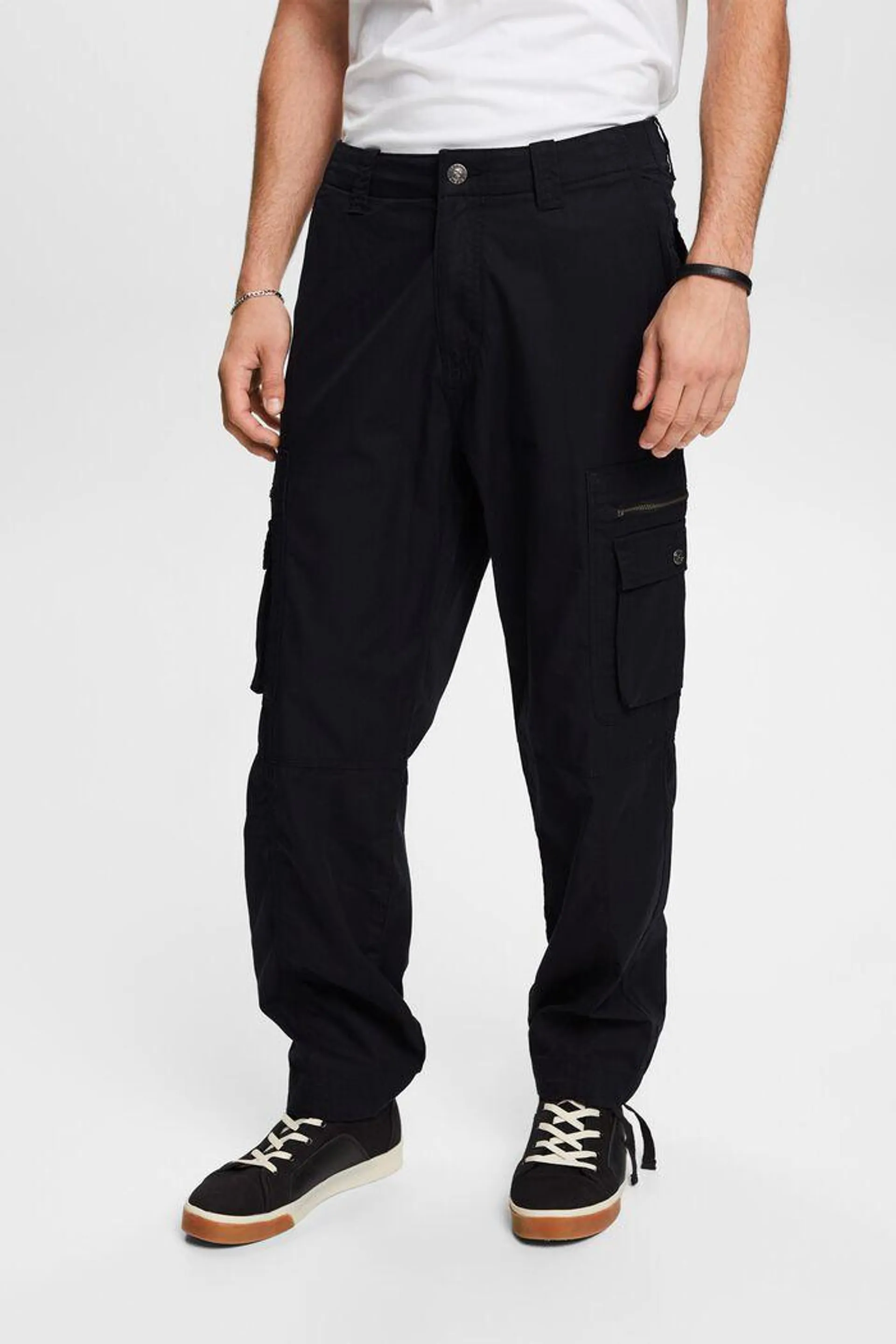 Twill Straight Cargo Pants