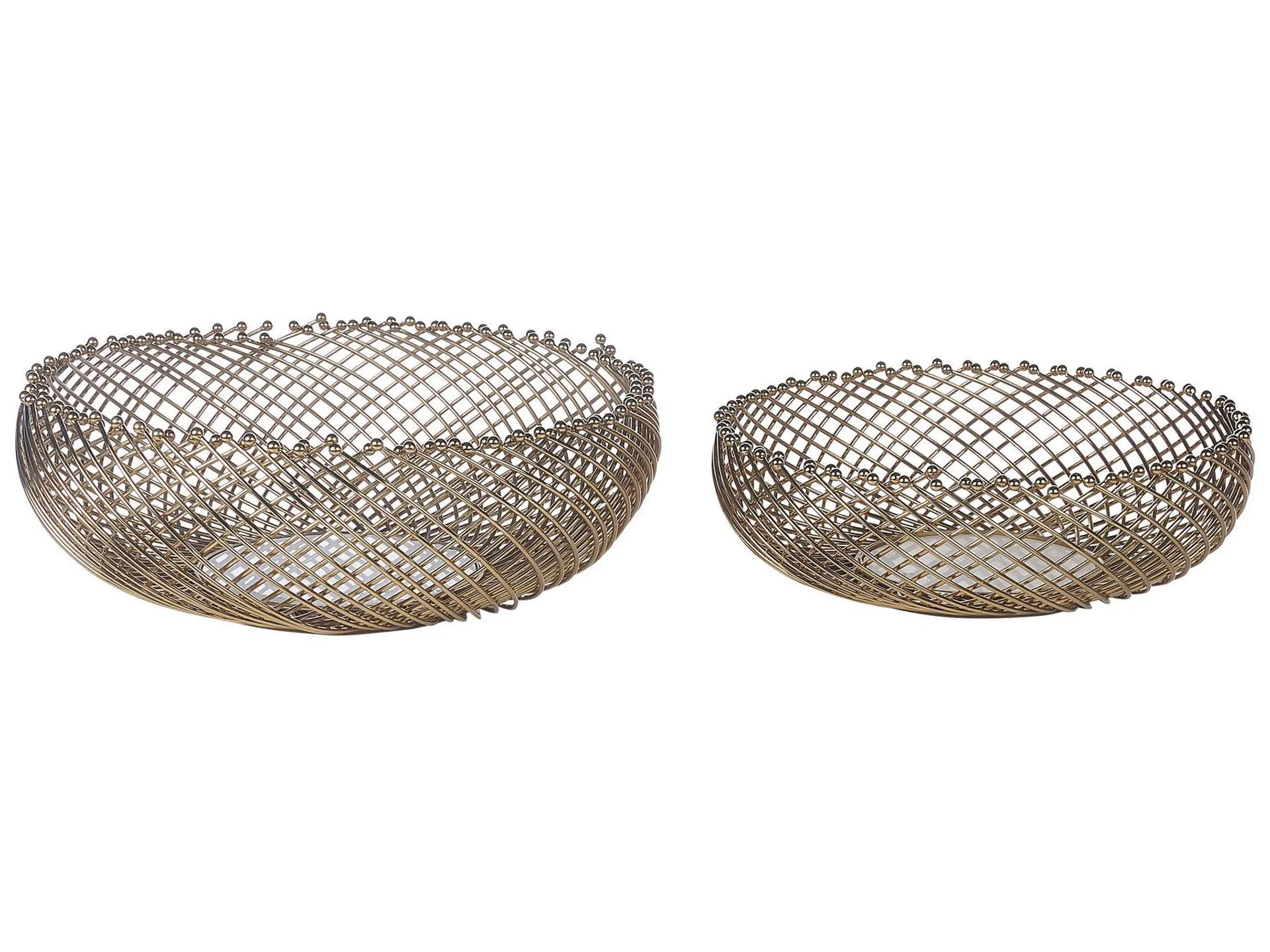 Conjunto de 2 cuencos de metal dorado BALIUNG