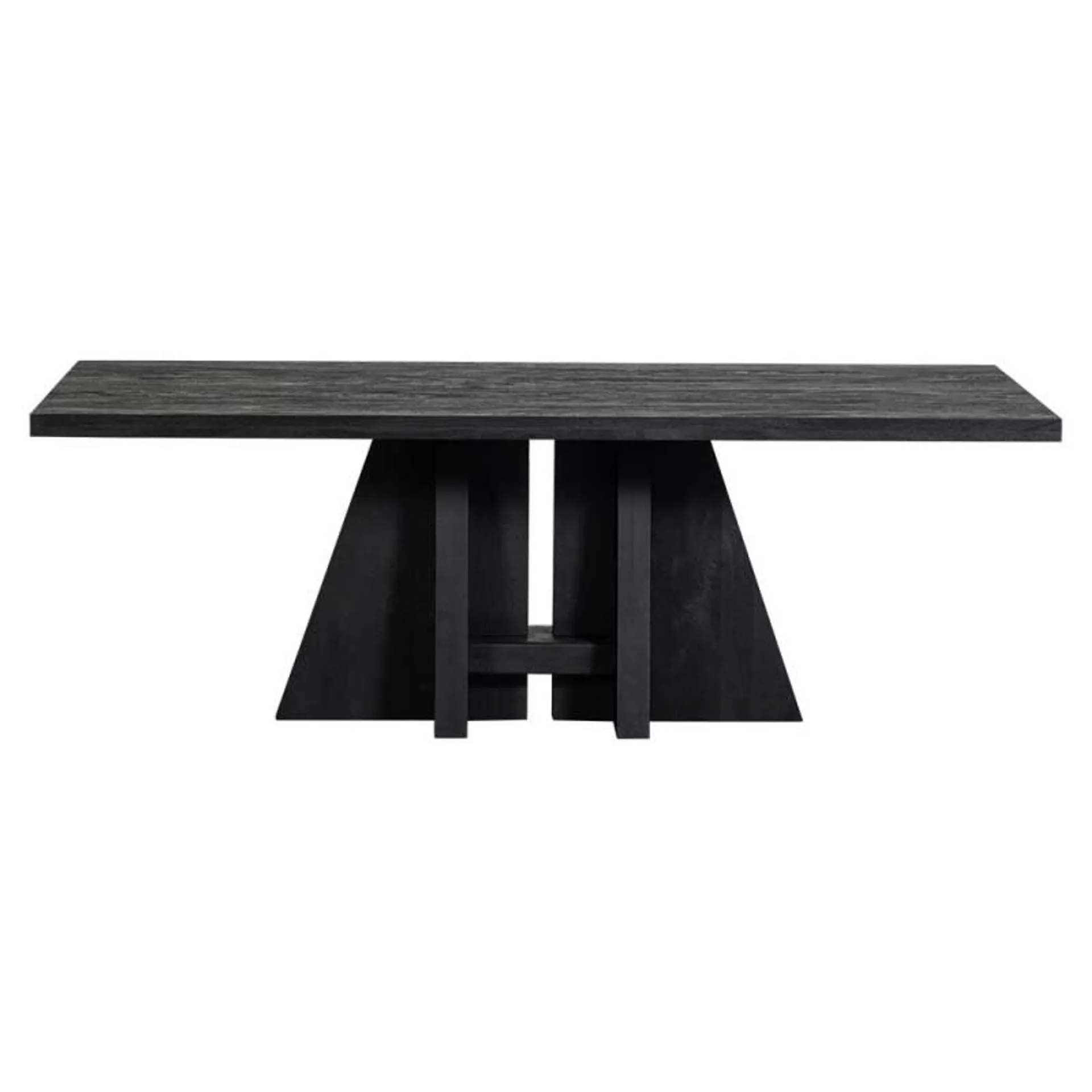 Mesa comedor madera negra Kean, 220cm