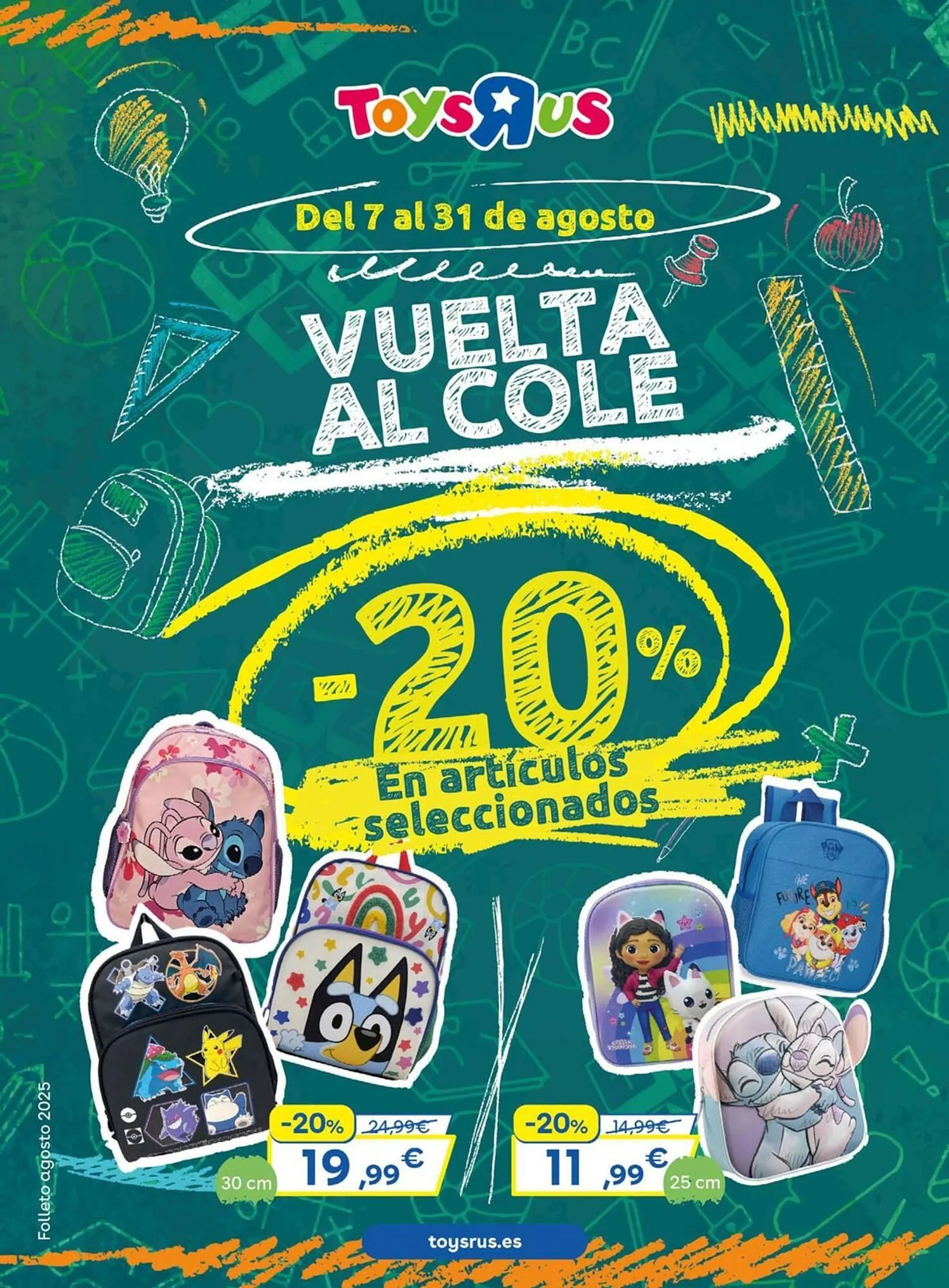 Catálogo de Folleto ToysRus 7 de agosto al 31 de agosto 2025 - Página 1