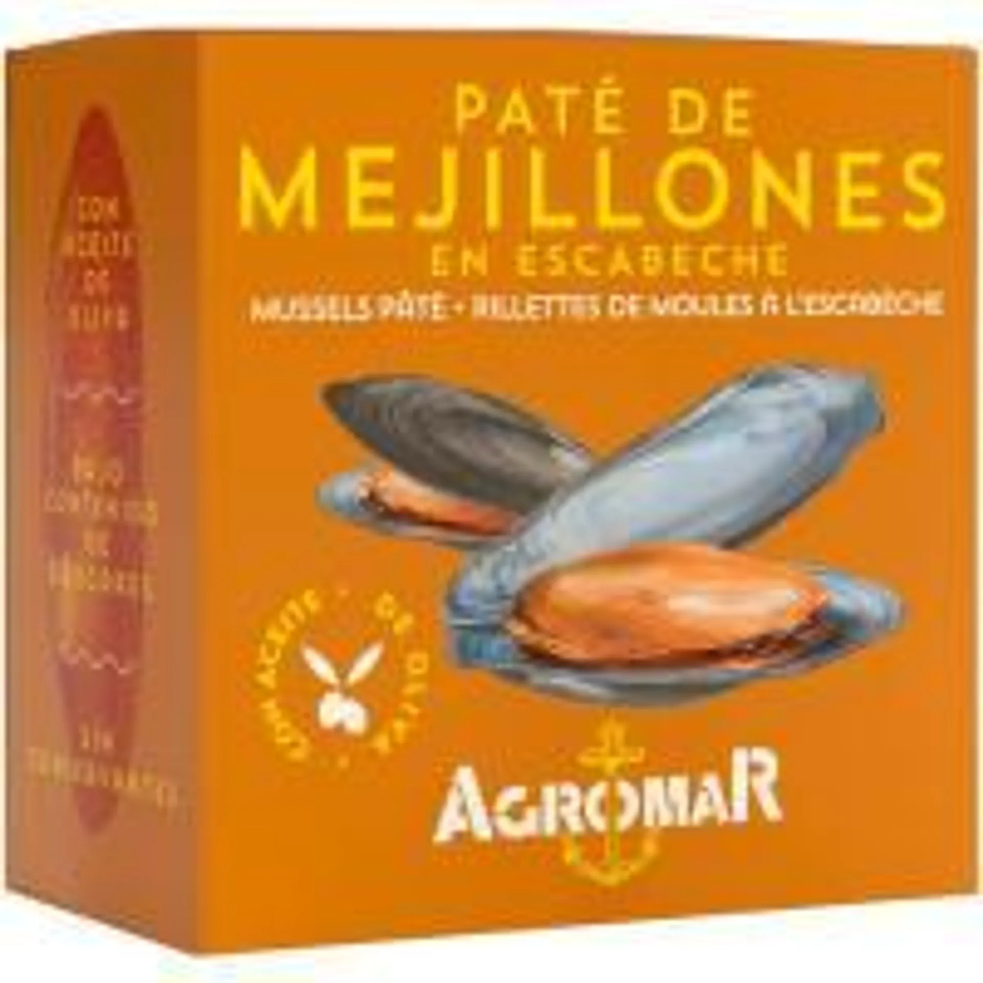 Paté de mejillones AGROMAR, lata 100 g