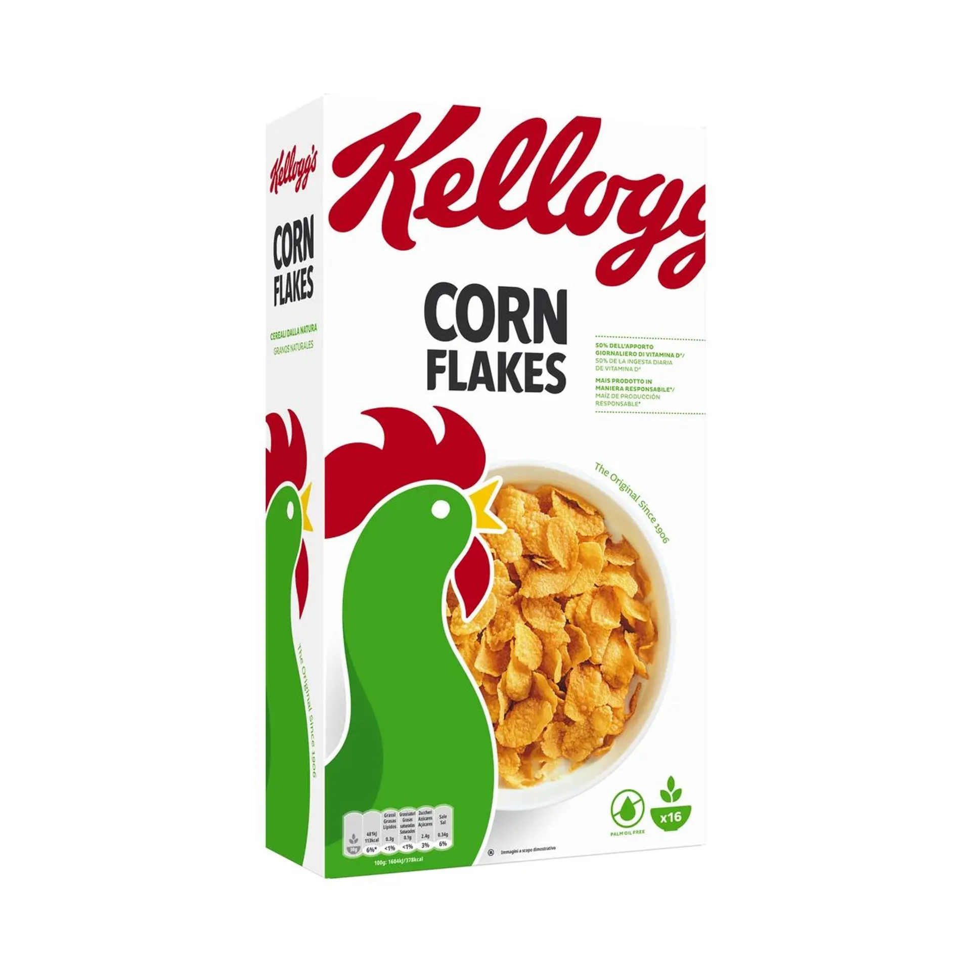 KELLOGG'S CORN FLAKES Cereales copos de maíz natural 500 g.