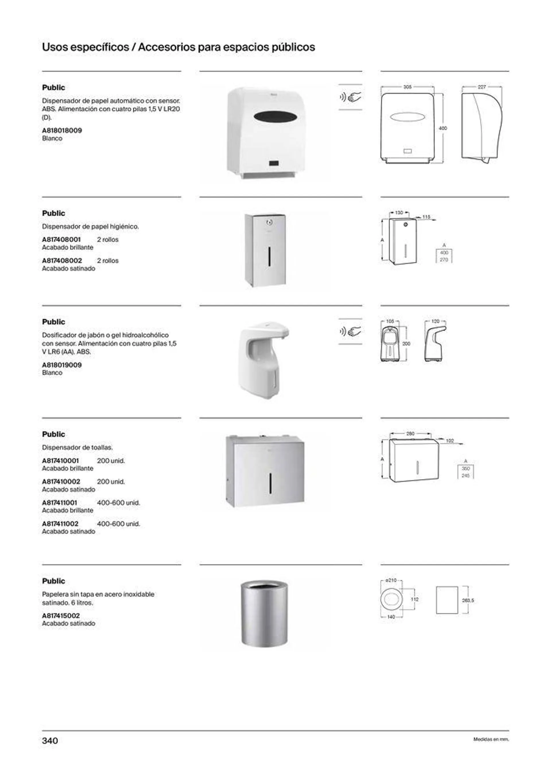 Catálogo de Colecciones de Baño, Muebles y Accesorios 19 de septiembre al 31 de diciembre 2024 - Página 342