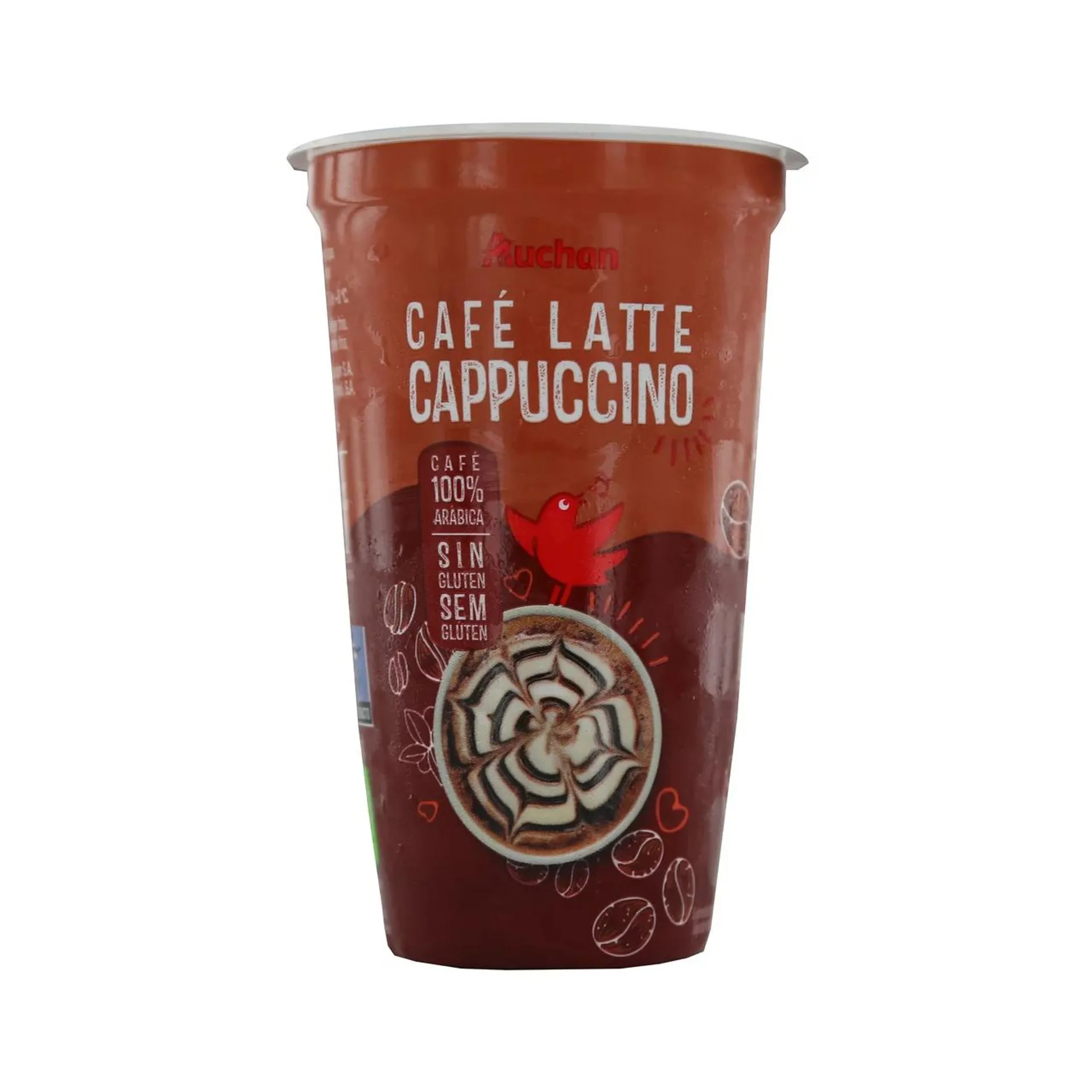 PRODUCTO ALCAMPO Bebida de café 100% arábica con leche y un toque de cacao (cappuccino) 250 ml.