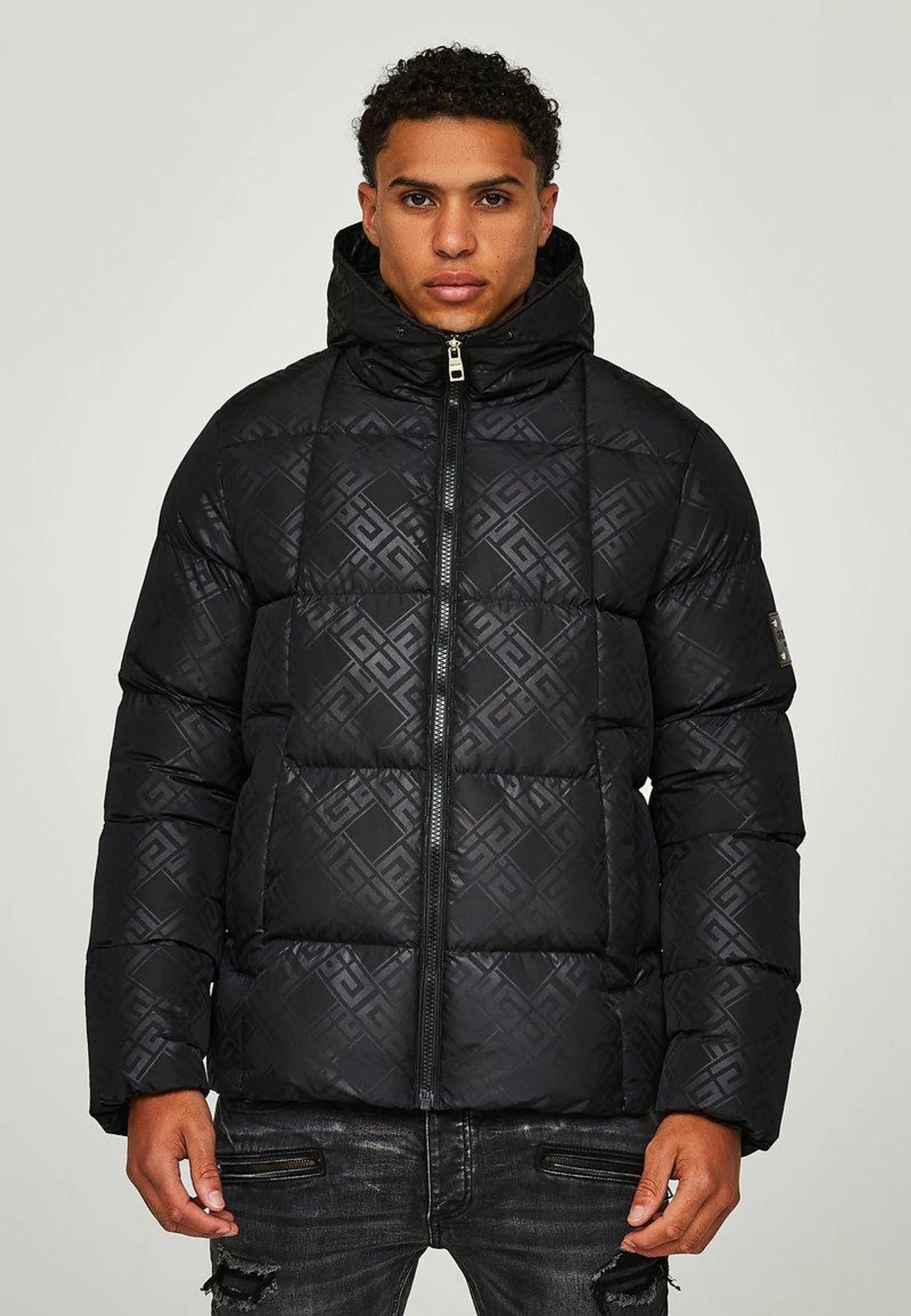 SANCHINI SHORT PUFFER JACKET - Chaqueta de invierno - jet black