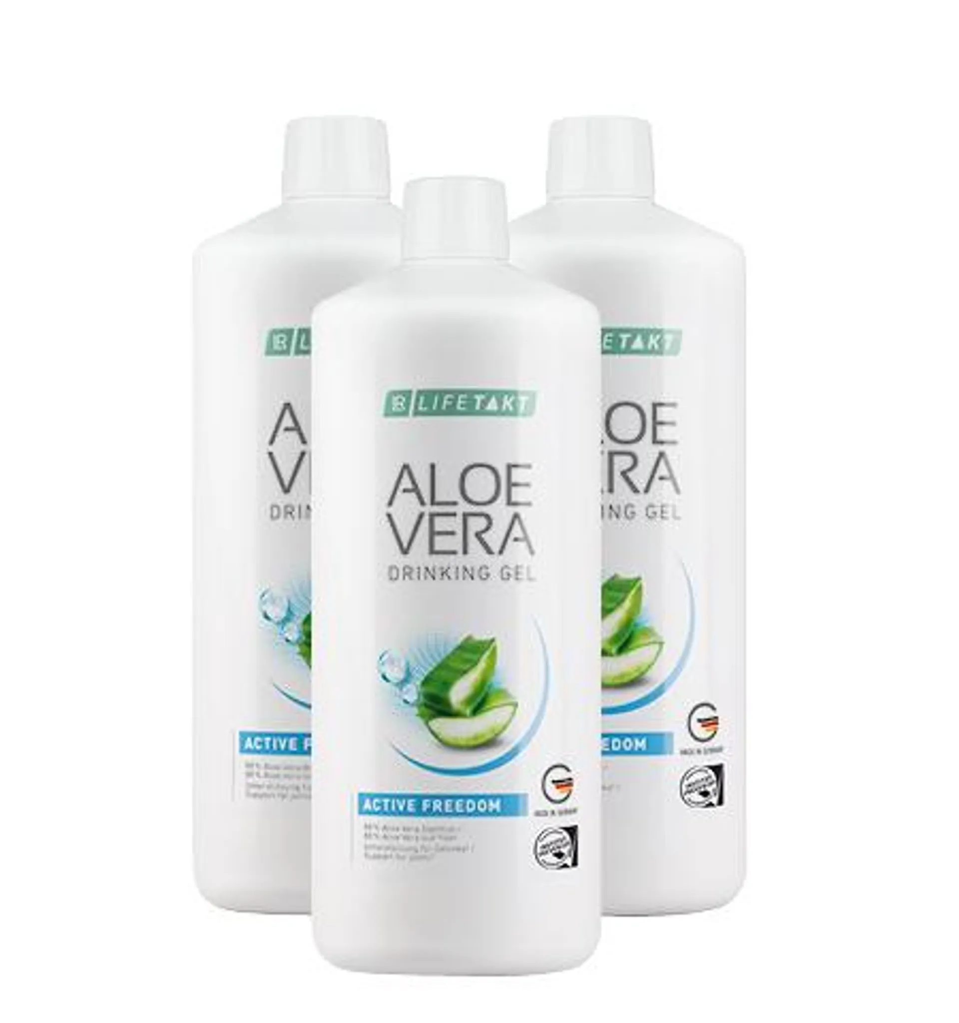 Set limitado de 3 elementos de Aloe Vera Gel Bebible Active Freedom