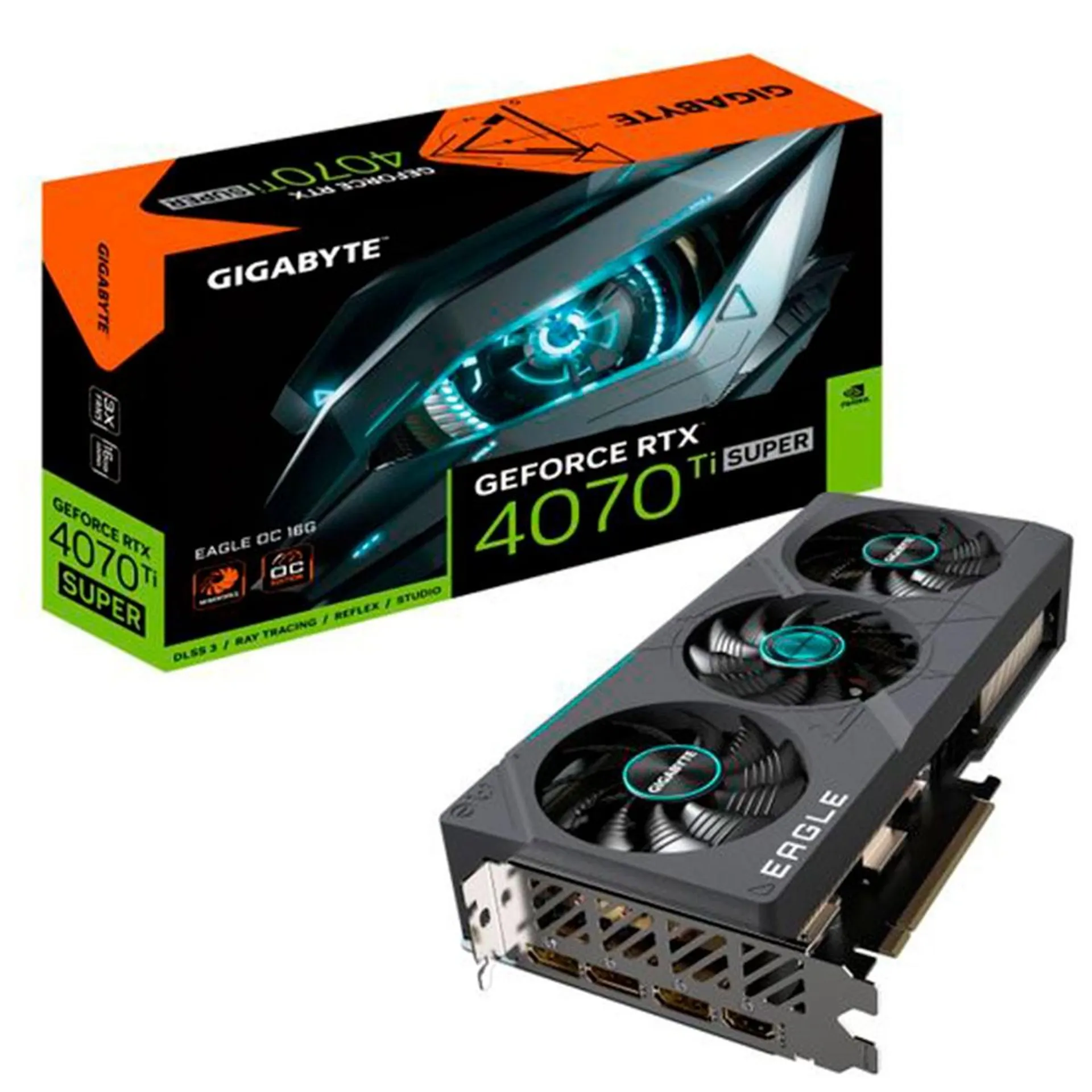 TARJETA GRÁFICA GIGABYTE GEFORCE RTX 4070 Ti SUPER EAGLE OC 16GB GVN407TSEO-00-10