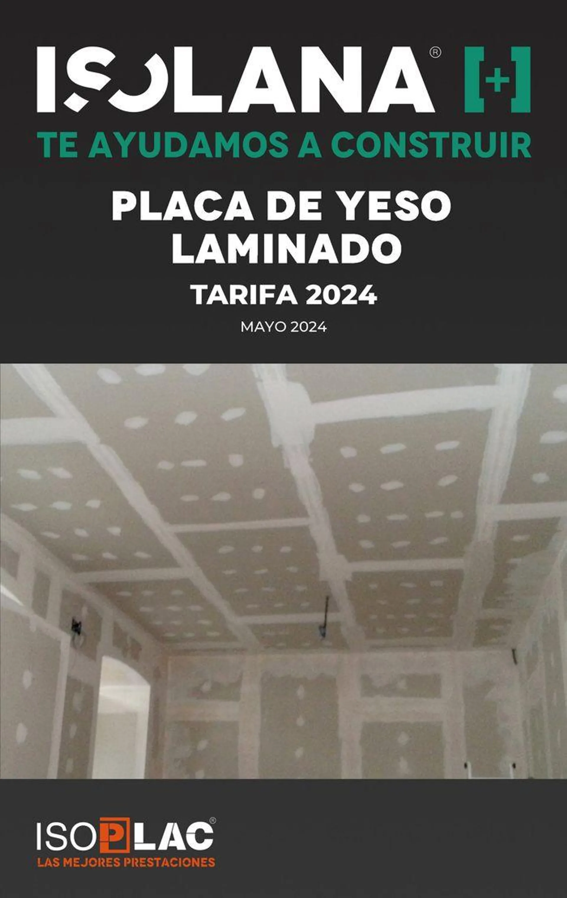 PLACA DE YESO LAMINADO – TARIFA ISOLANA 2024 - 1