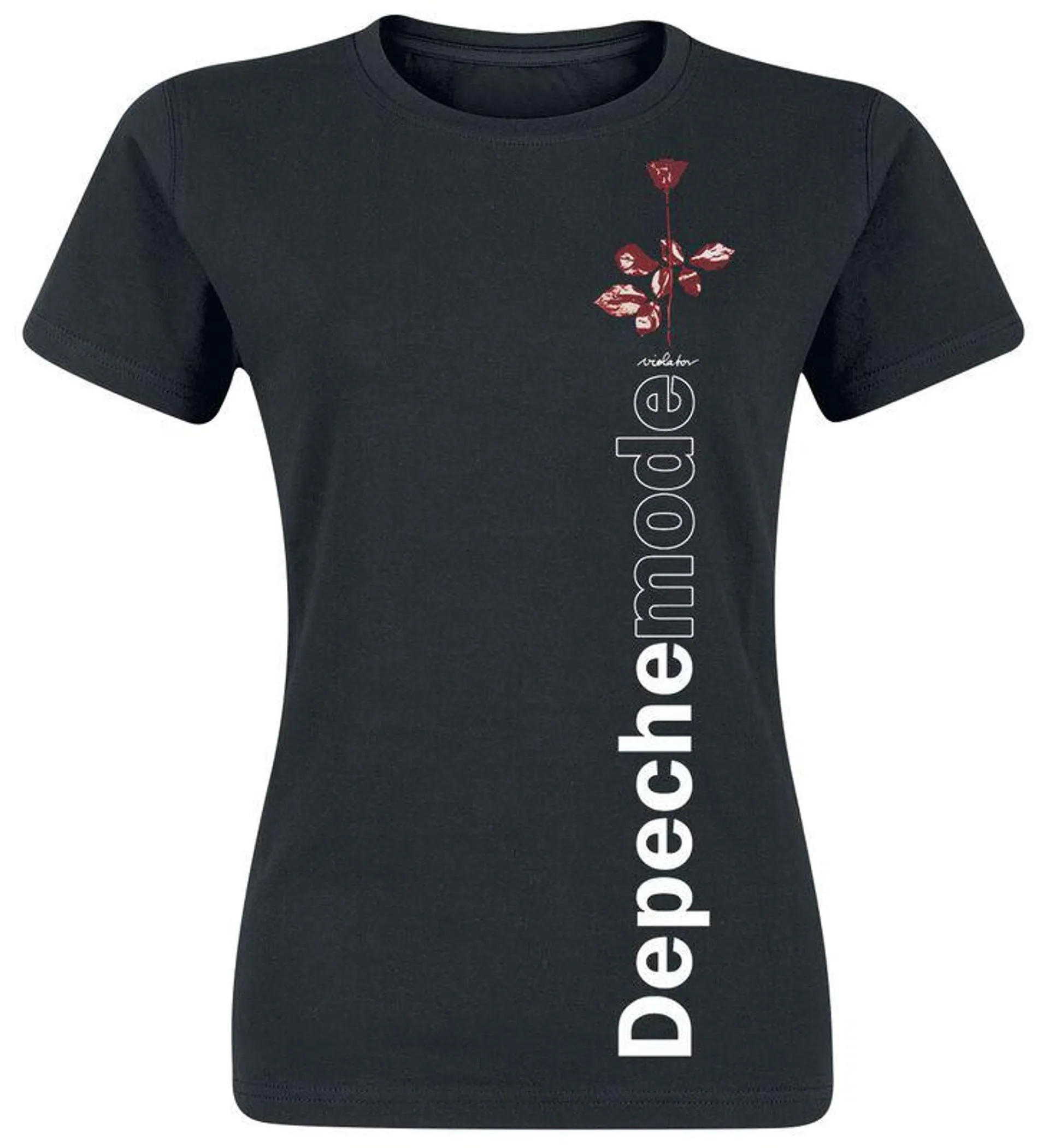 "Violator Side Rose" Camiseta Negro de Depeche Mode