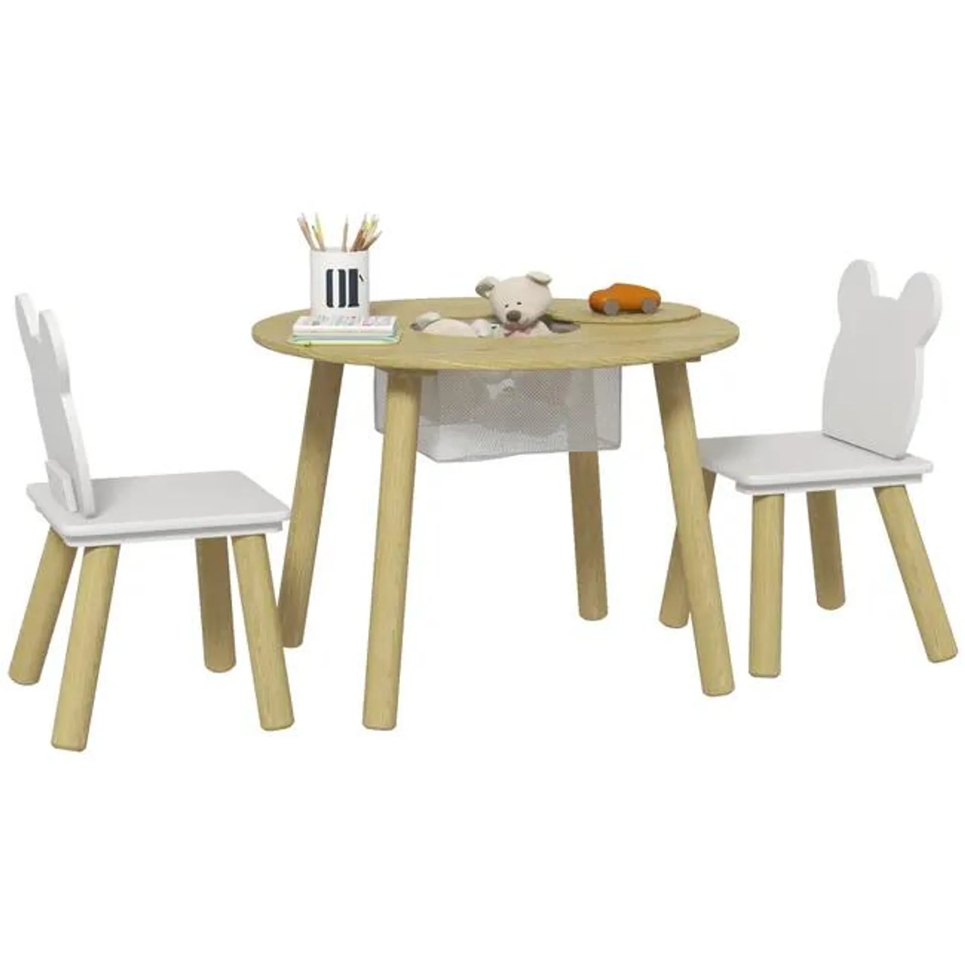 Muebles Infantiles AIYAPLAY MDF Madera Natural 60x60x44 cm 312-118V80ND