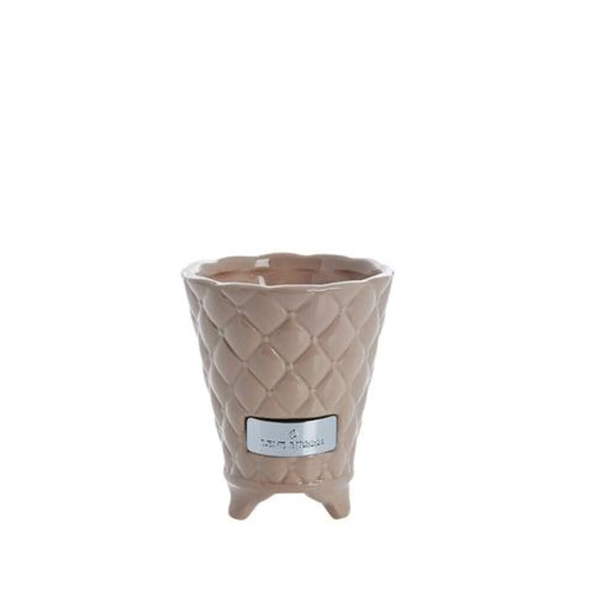 Precious flower pot Ø10 H12 faded rose