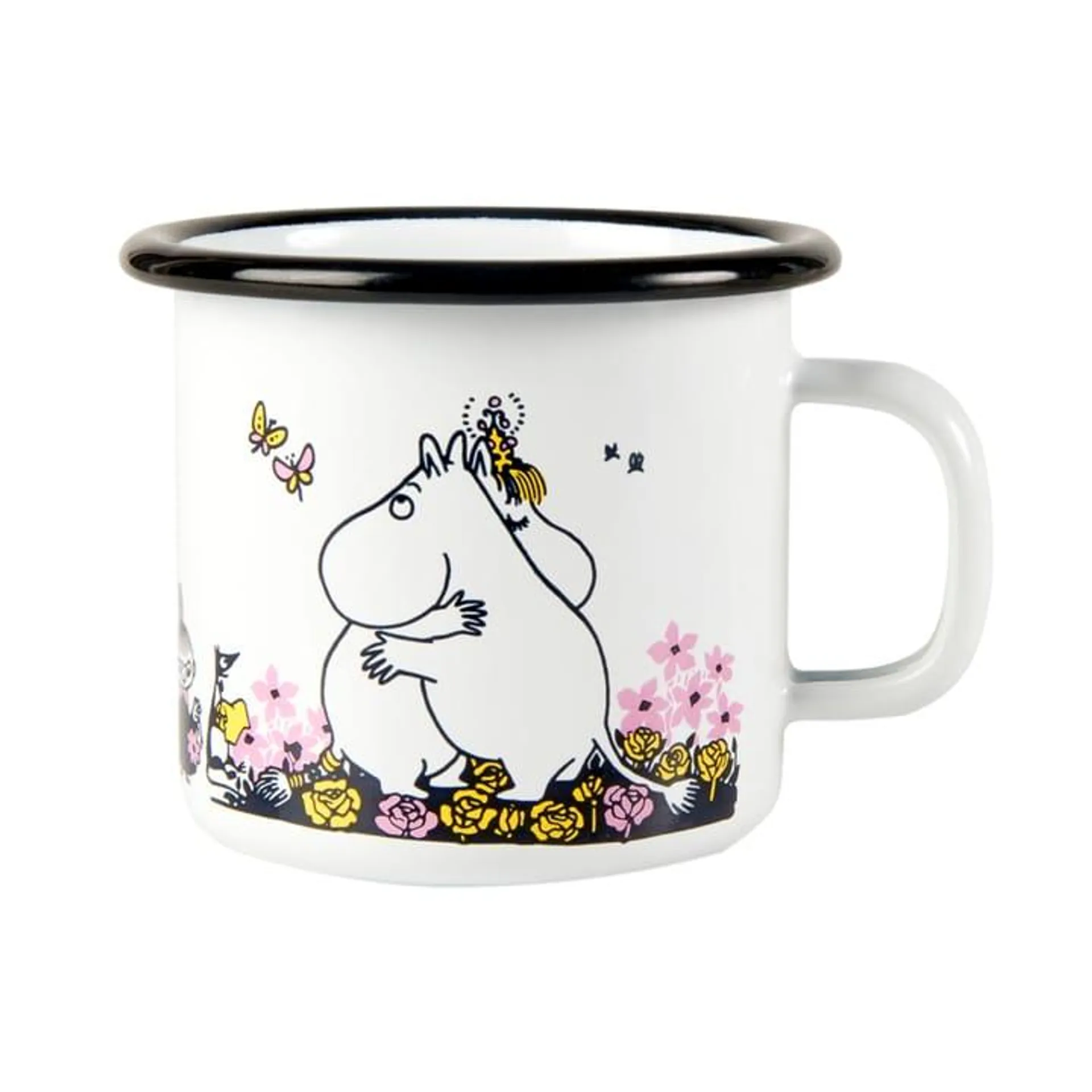 Taza esmaltada Mumin abrazo 25 cl